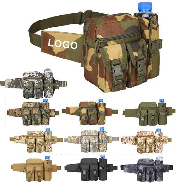Outdoor Tactical Waist Slip Pack With Water Bottle Holder 1