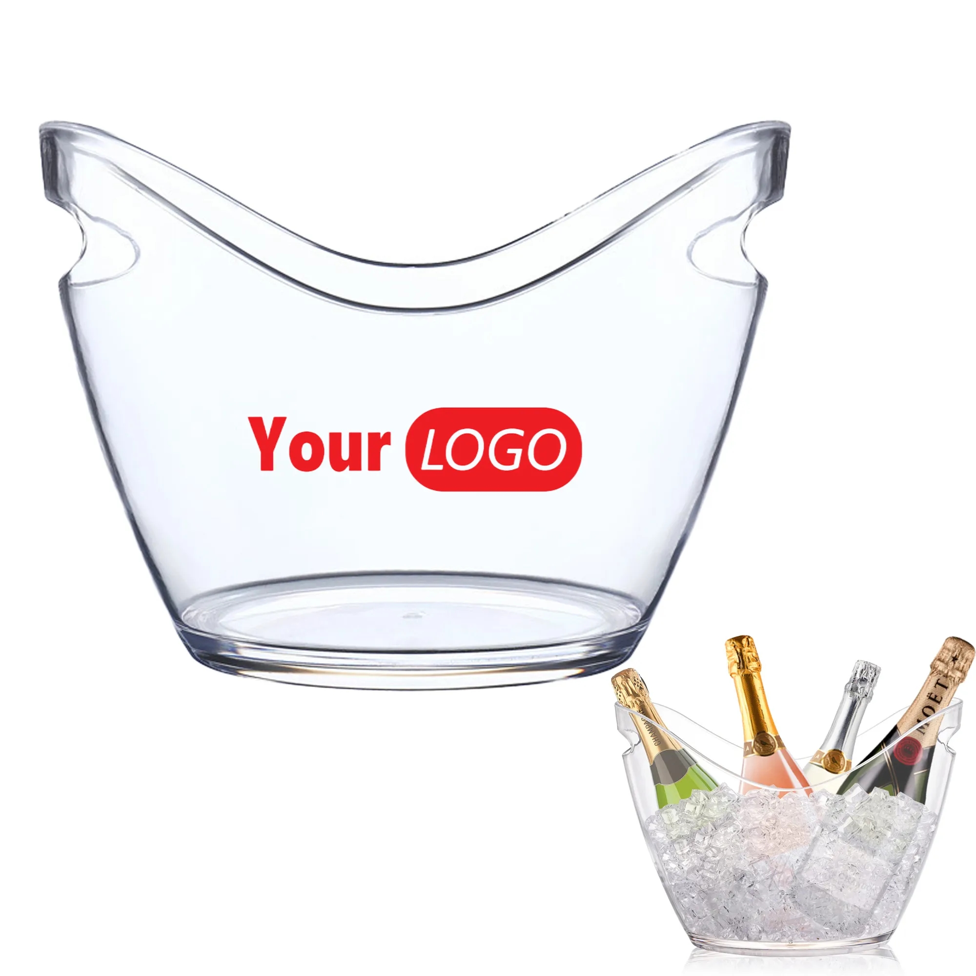 8Liter Clear Acrylic Ice Bucket With Easy Carry Handle 5