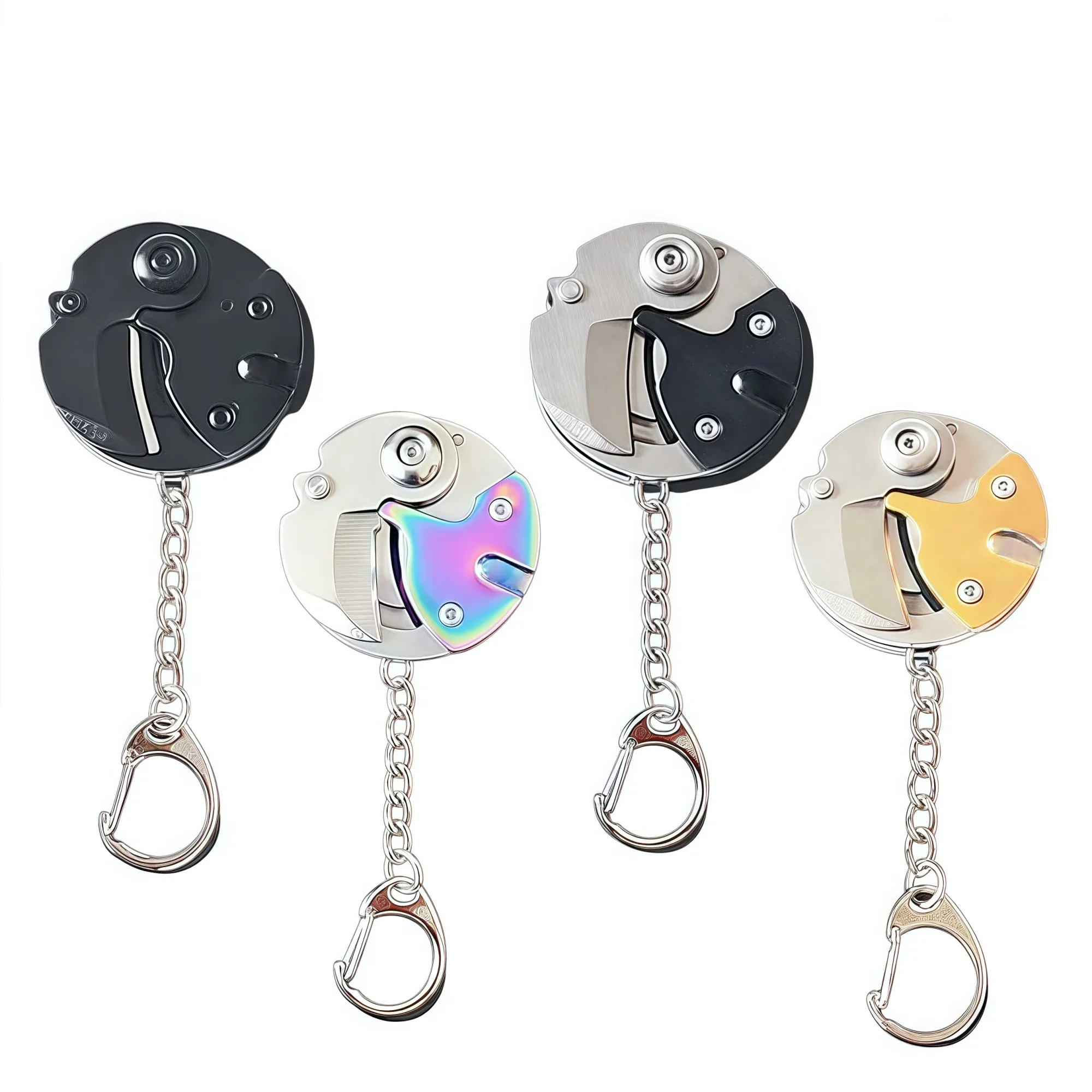 MOQ Folding Keychain Pocket Knife with Screwdriver Set 7