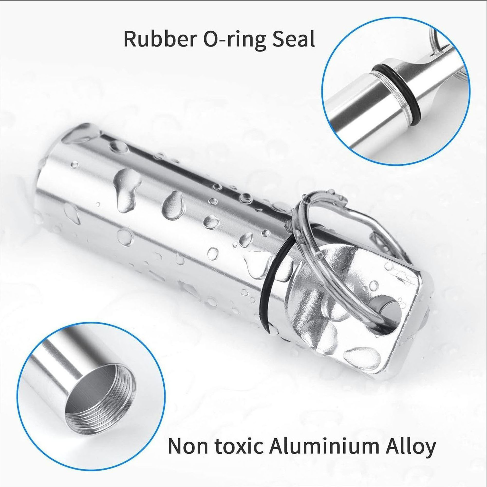 Waterproof Travel Pill Case Keychain with Lightweight Design 2