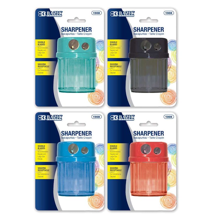 Sharpeners with Dual Blades - Shavings Receptacle 1