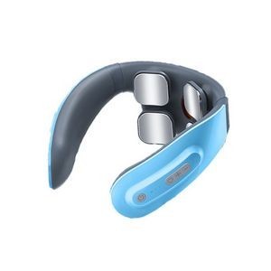 4 Heads Rechargeable Electric Pulse Neck Massager With Magnetic Electrode Pads 1