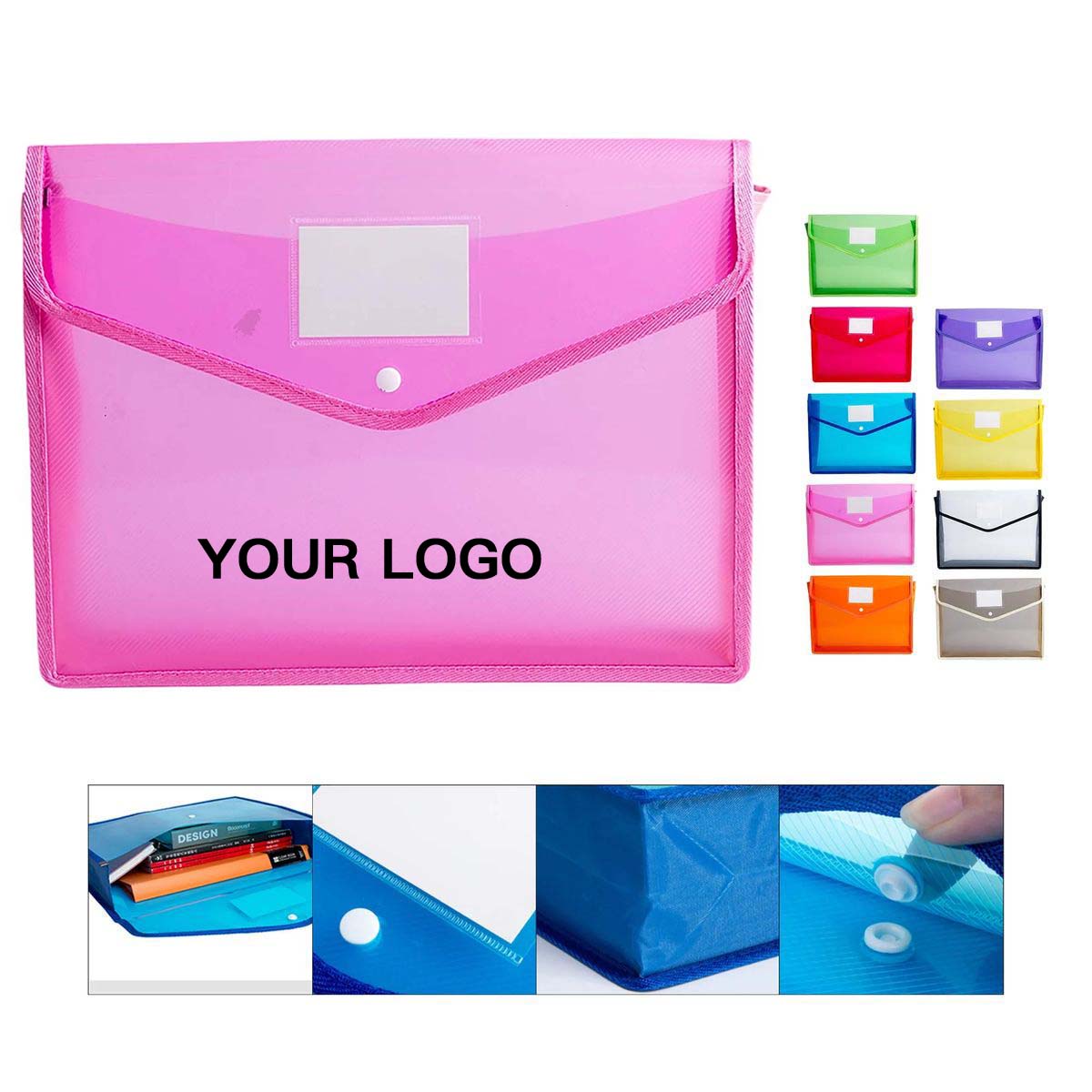 Large File Folder with Secure Snap Closure 7