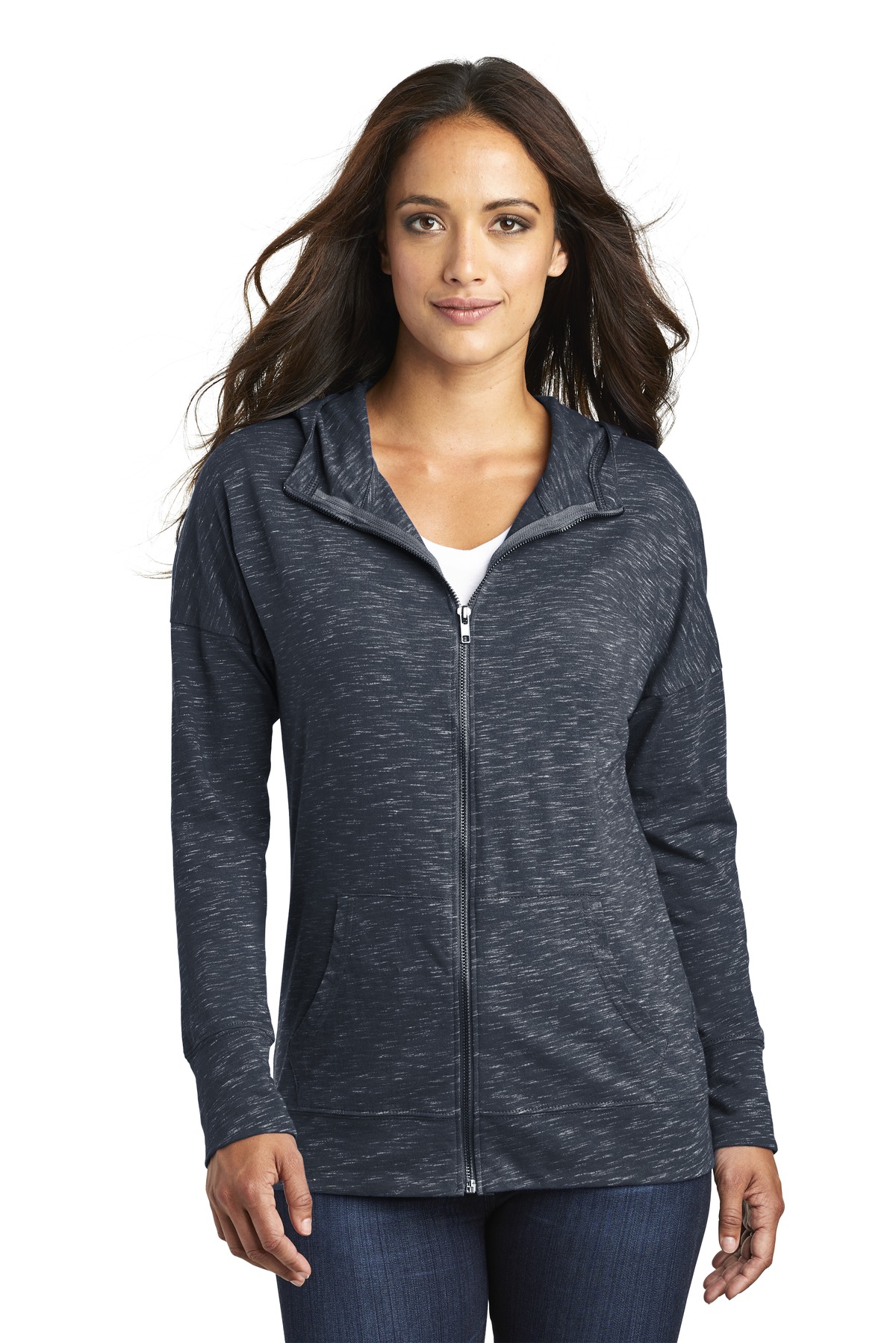 District Women's Medal Full-Zip Hoodie. DT665 29