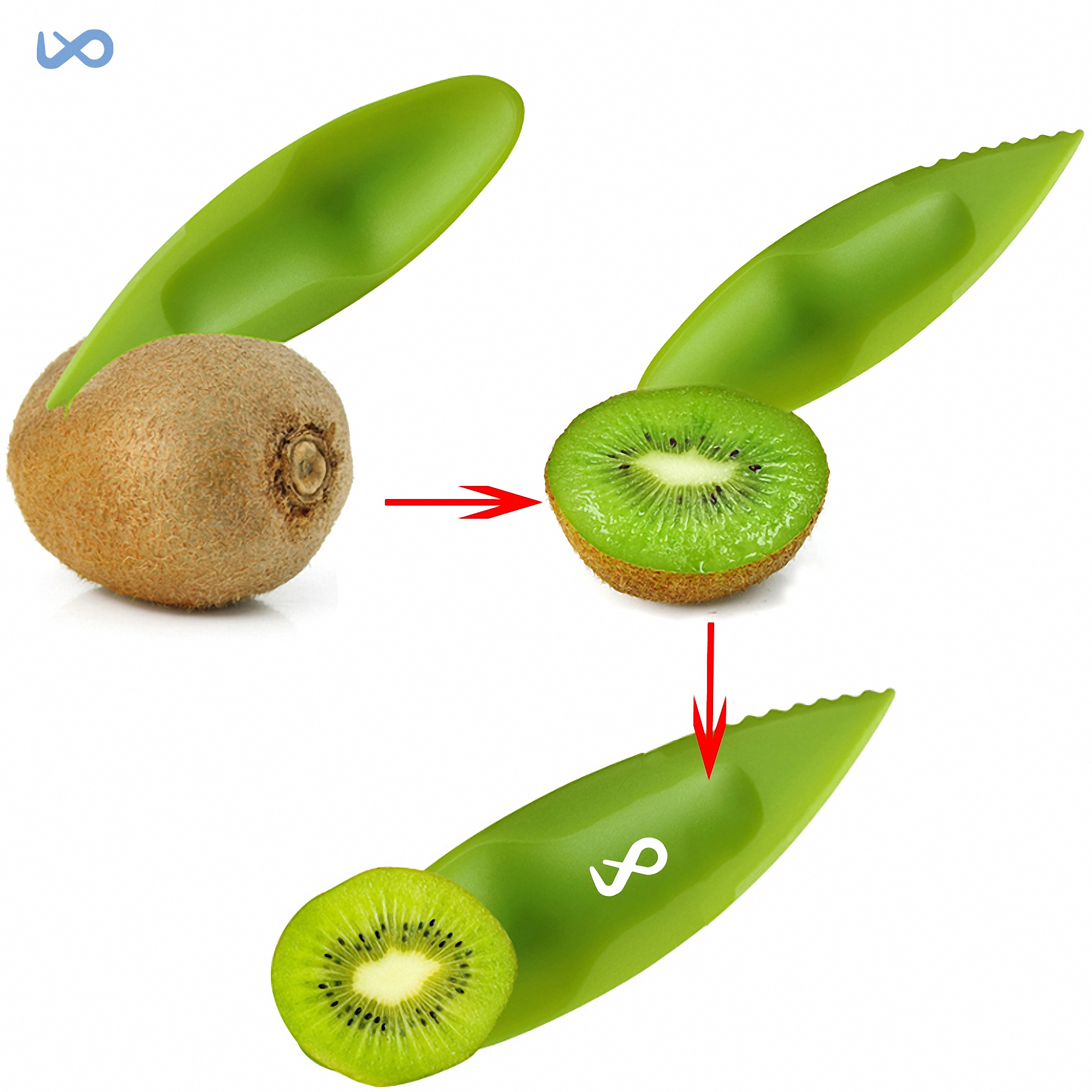 Kiwi Peeler and Slicer Tool 2