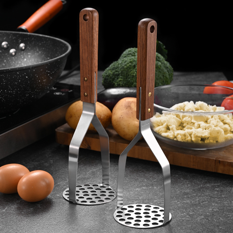 Potato Masher Stainless Steel Heavy Duty Anti-slip Handle 2