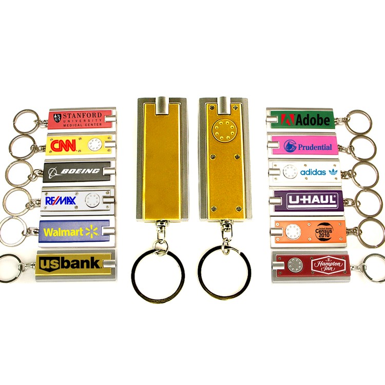 Rectangular Flashlight Key Chain