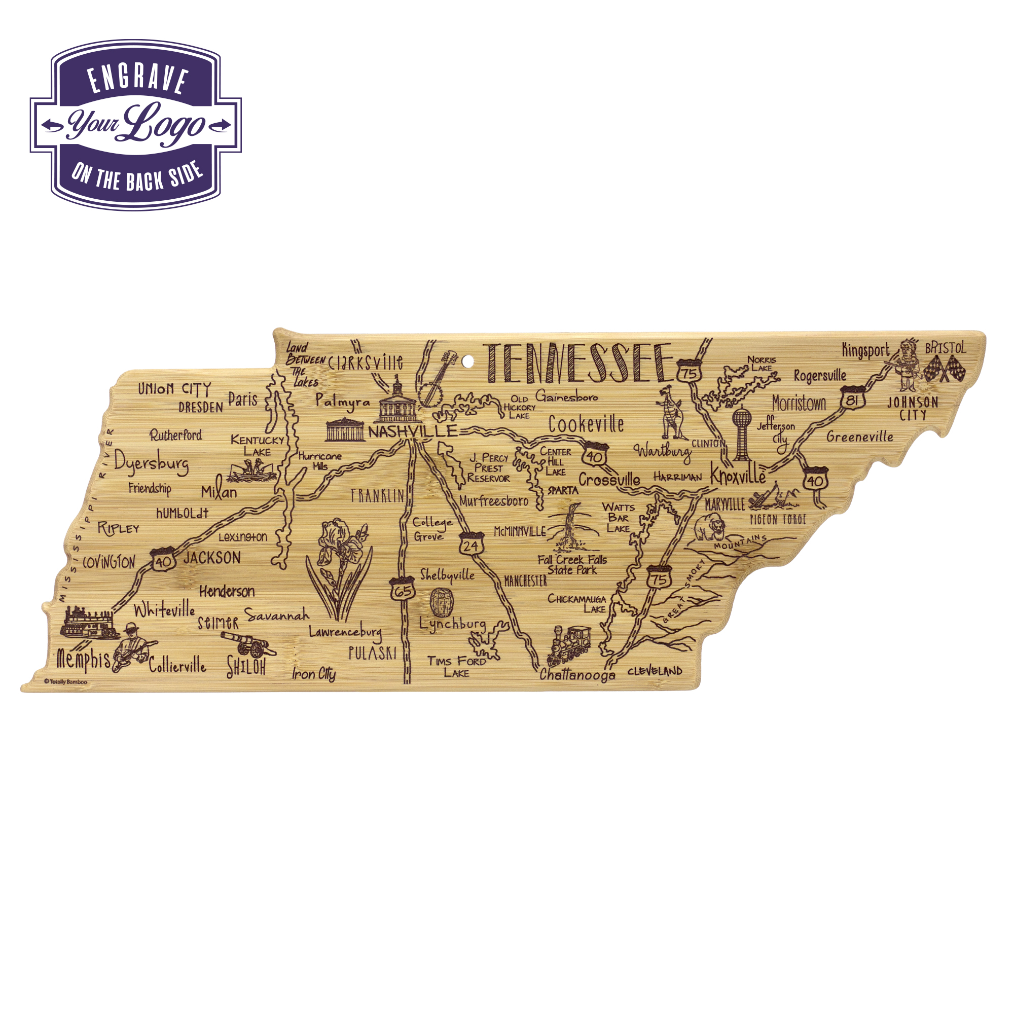 Destination Tennessee Cutting & Serving Board