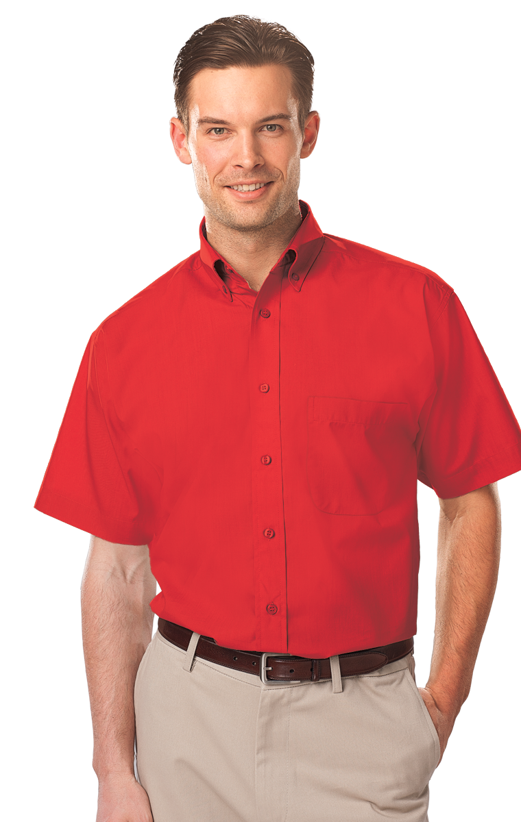 Men's Short-Sleeve Value Poplin Shirt 15