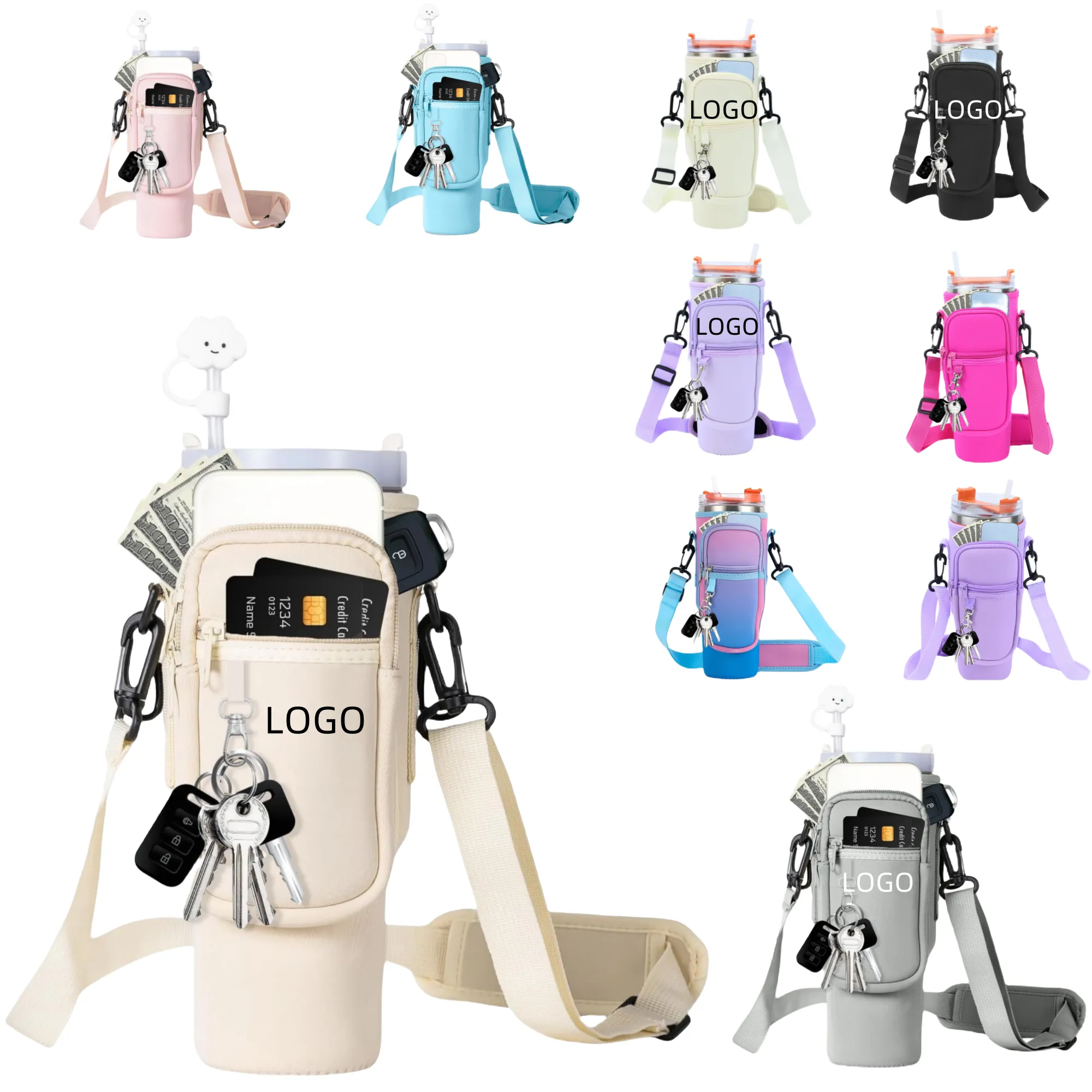 10oz Portable Travel Dog Water Dispenser with Bowl 4