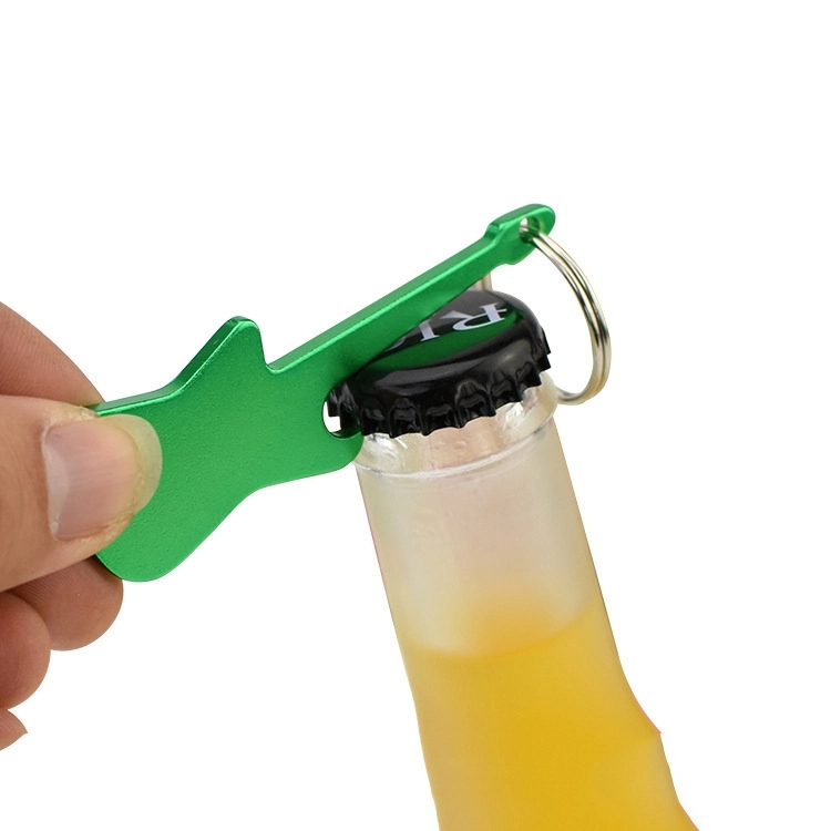 Guitar Shaped Bottle Opener Key Holder and Carabiner 3