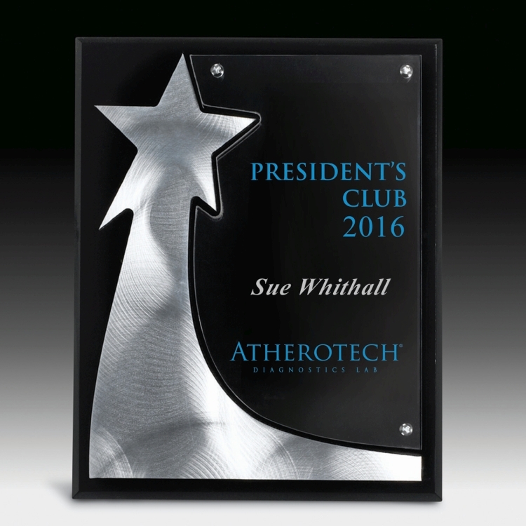 The Rising Star Plaque - Screen Printed - (8" x 10" x 3/4") 3