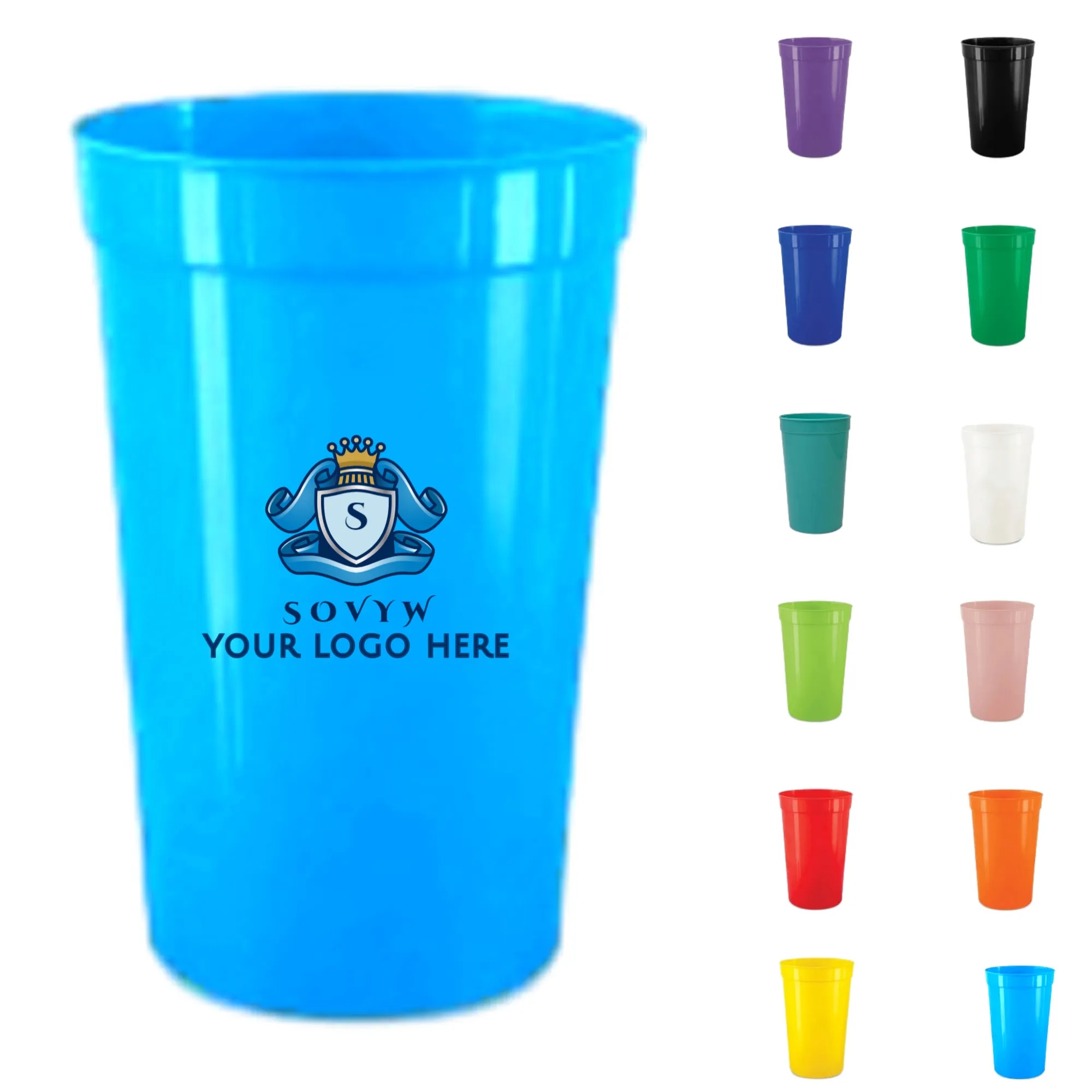 16 oz Reusable Plastic Stadium Cup