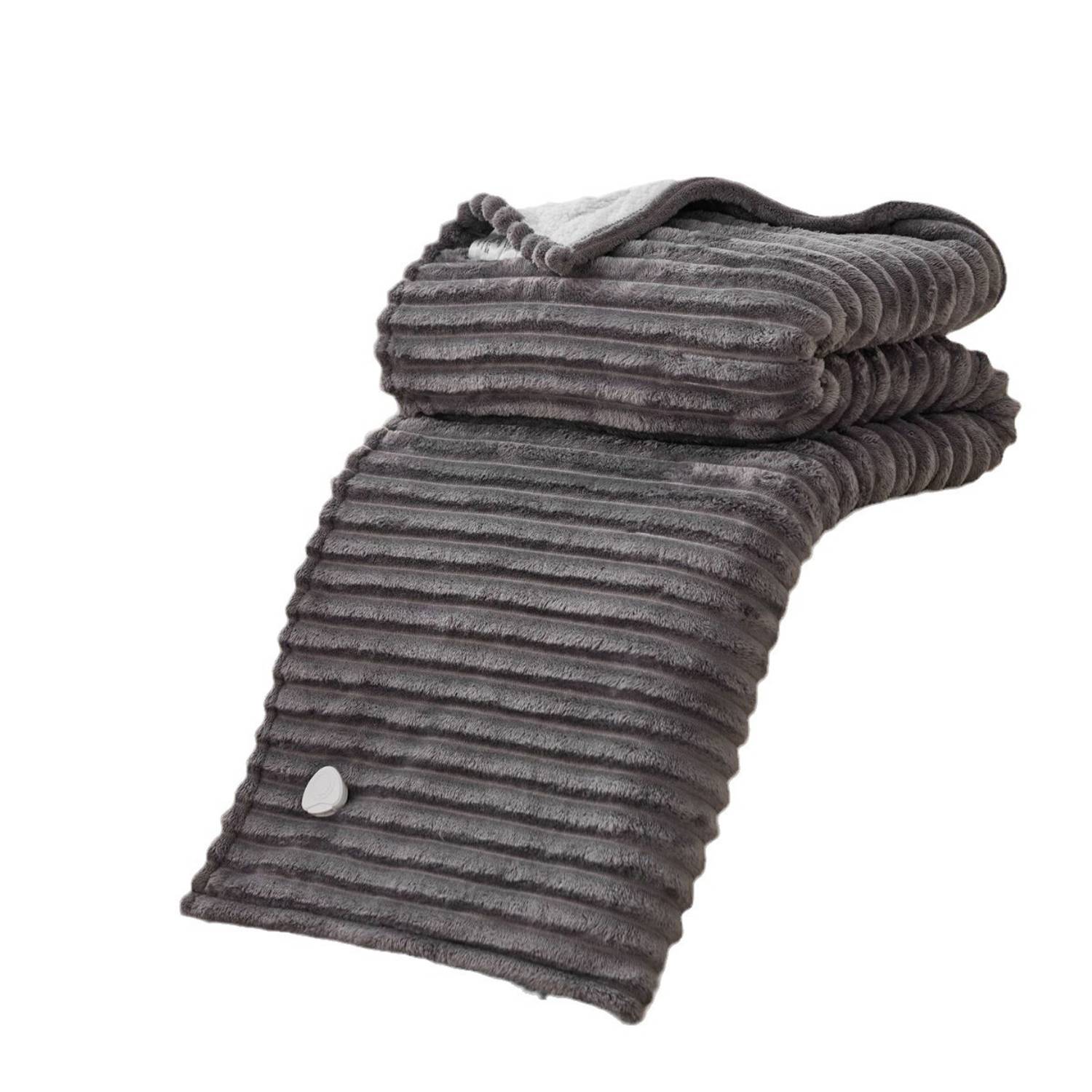 Washable Flannel Striped Electric Heating Blanket 1