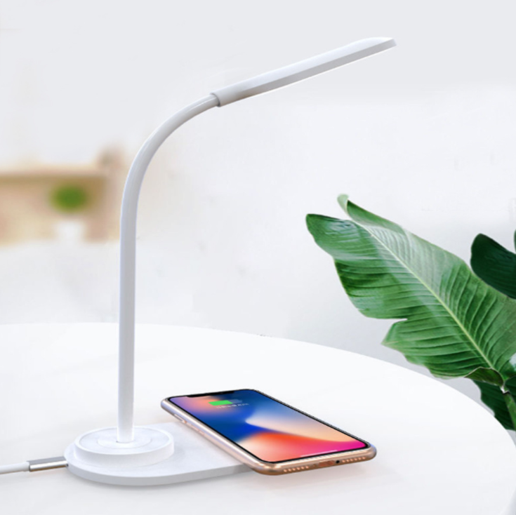LED Desk Lamp with Wireless Charger,USB Charging Port 4