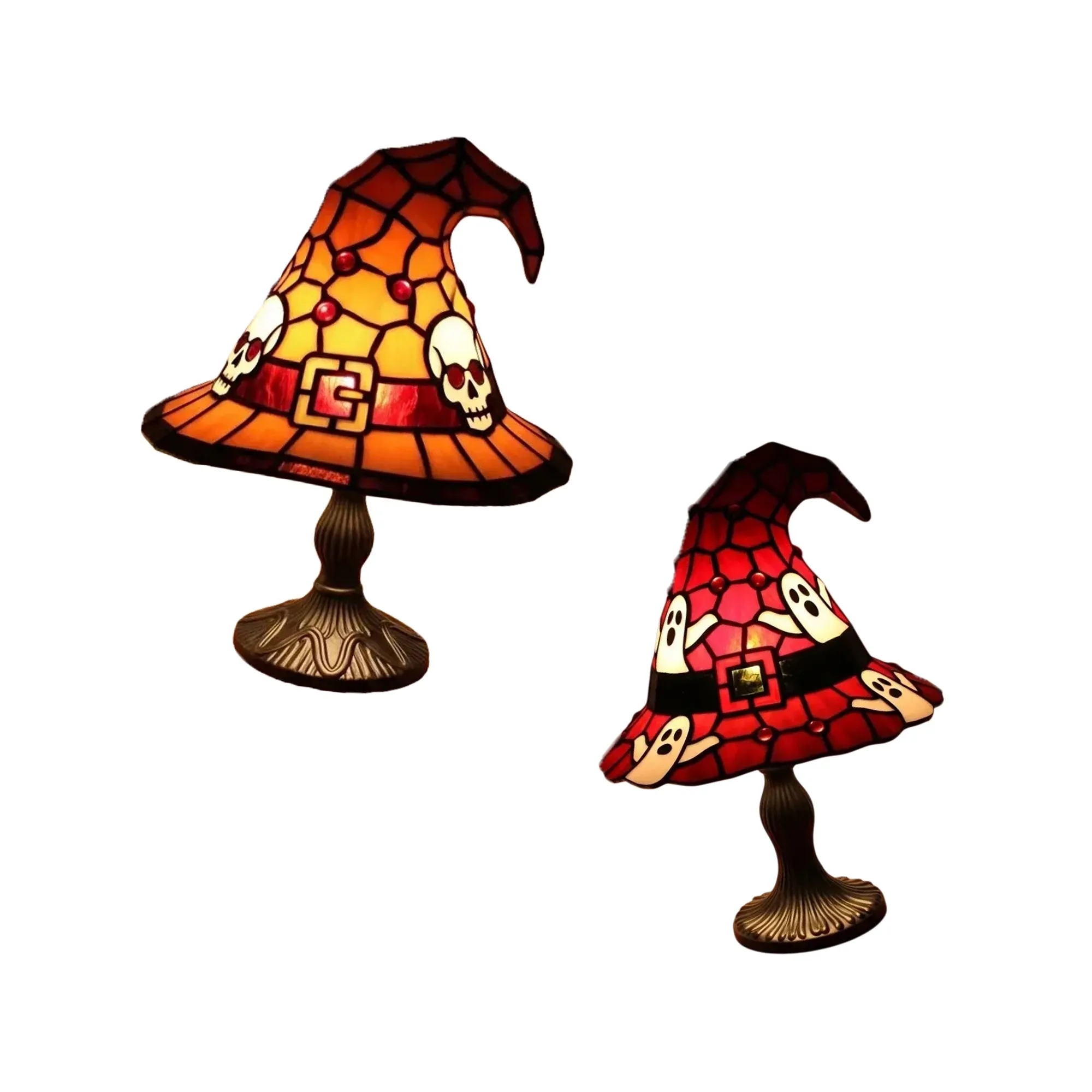 Halloween Ghost Witch Hat Table Lamp