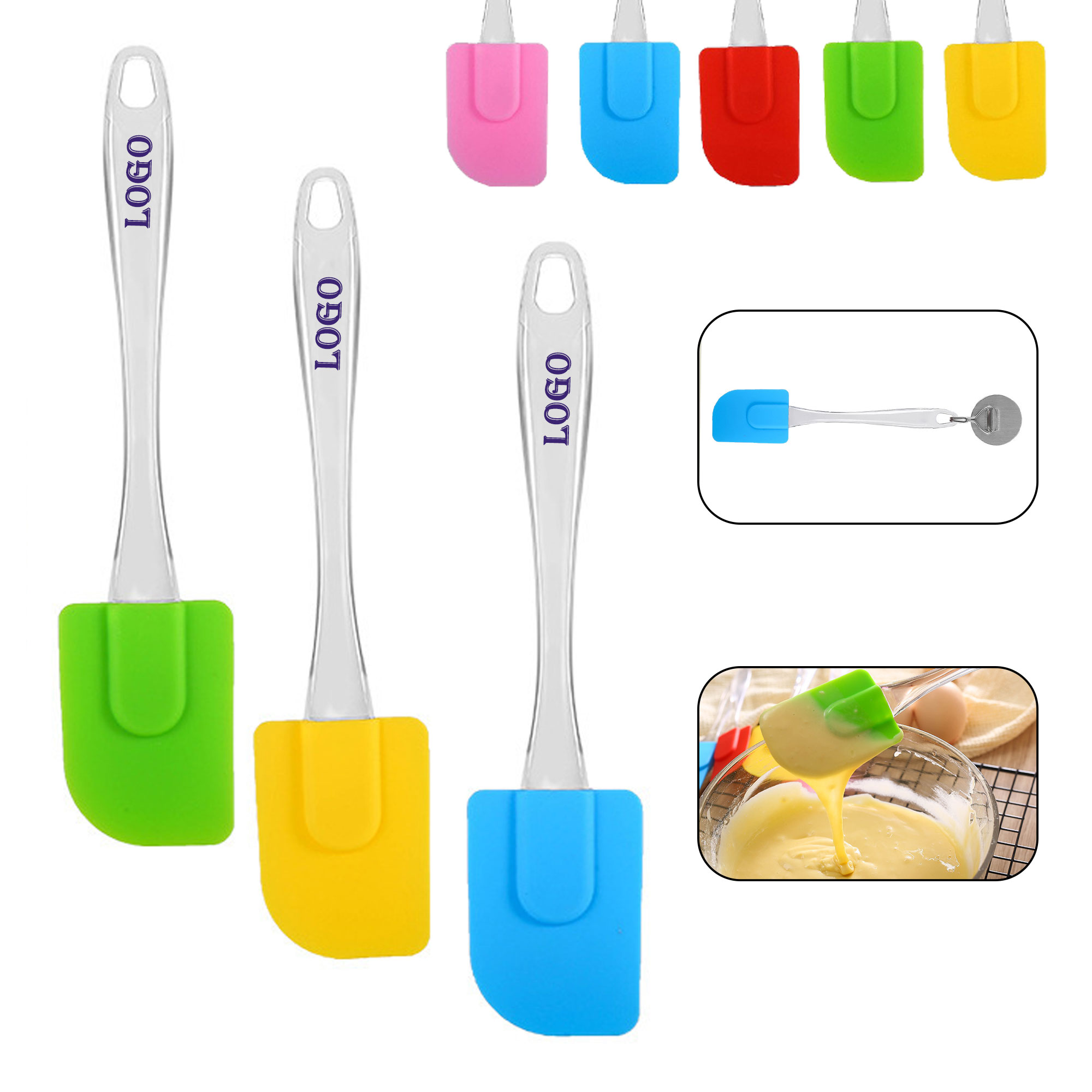 Kitchen Silicone Cream Scraper 6