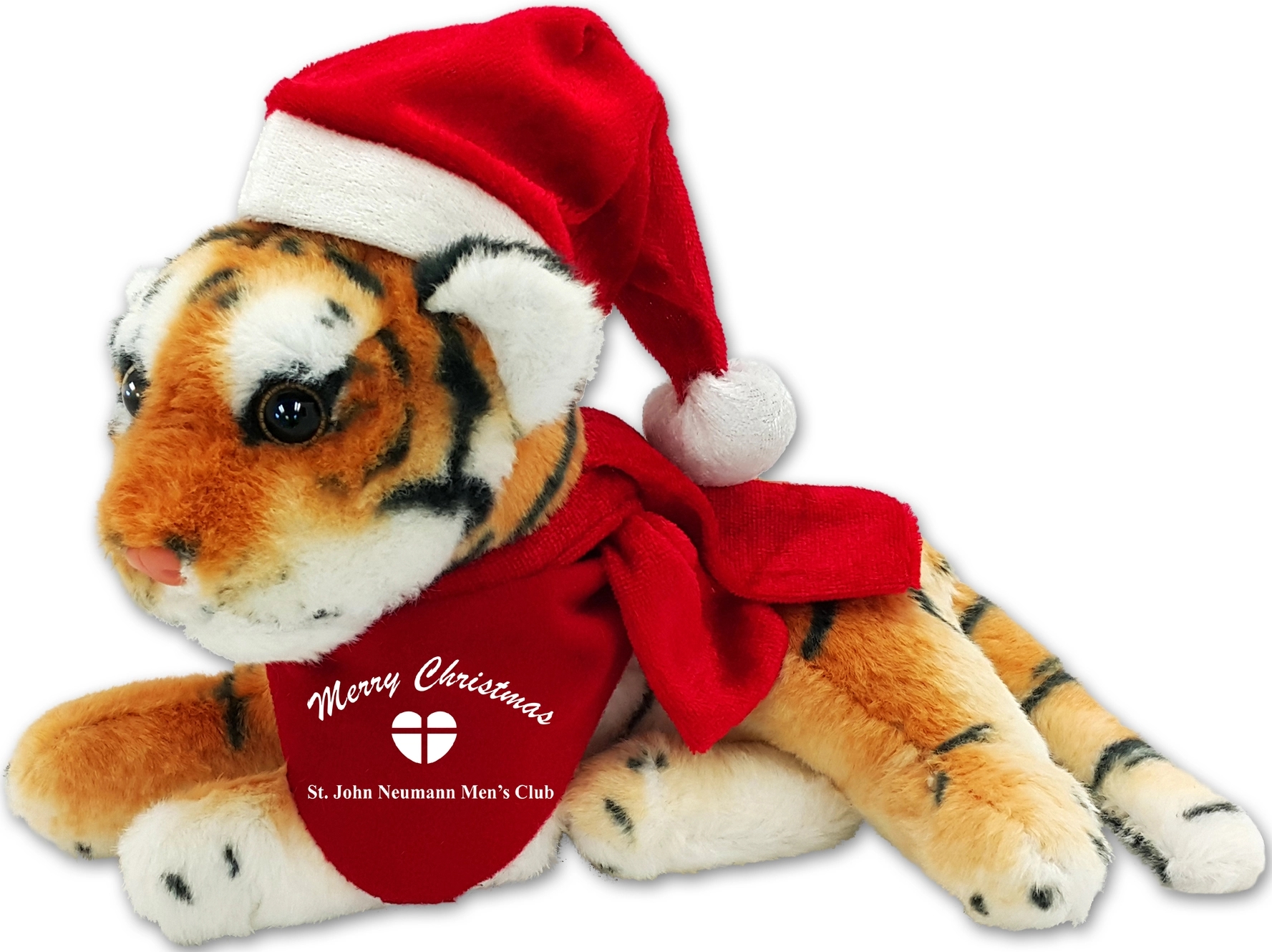 EQP 96+ Christmas 8" Jungle Animals Sitting Bengal Tiger 1