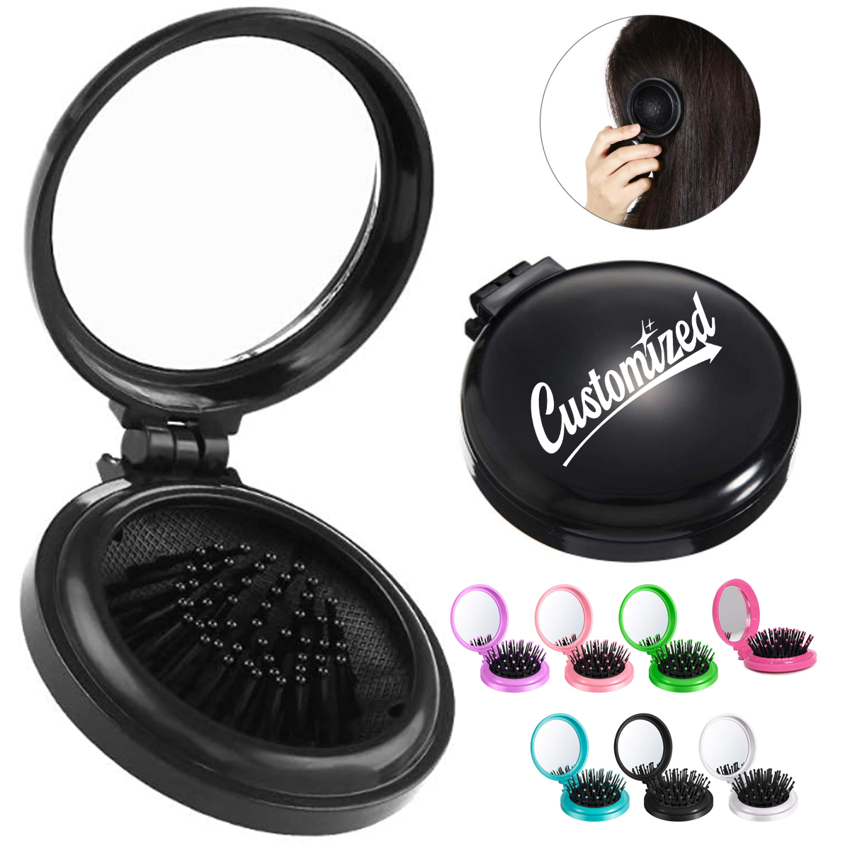 Mini Travel Hair Brush 4