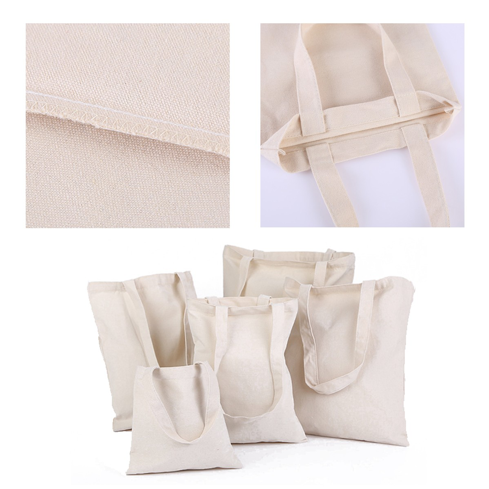 Foldable Custom Canvas Tote Bag, custom tote bag with logo imprint 3