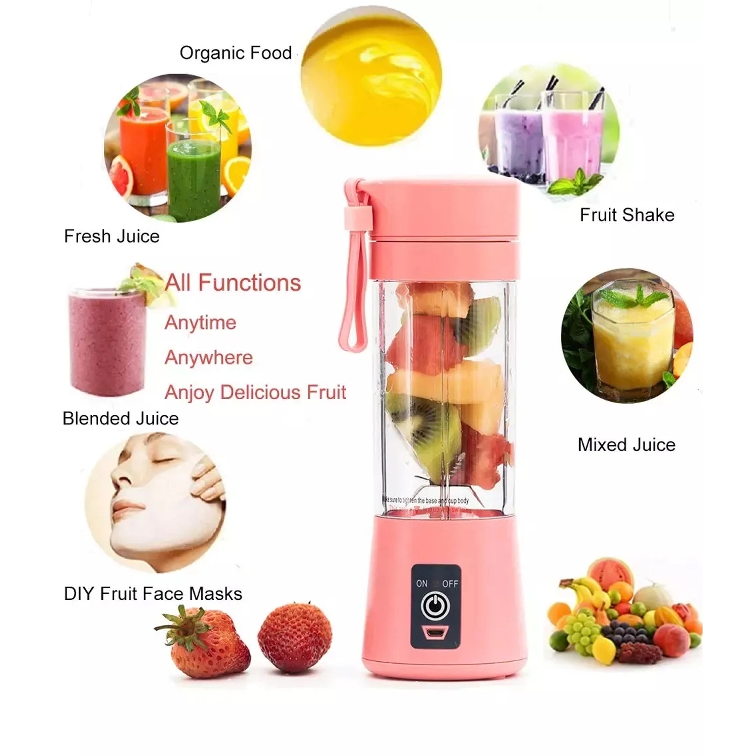 USB Rechargeable Juicer Mixer 3