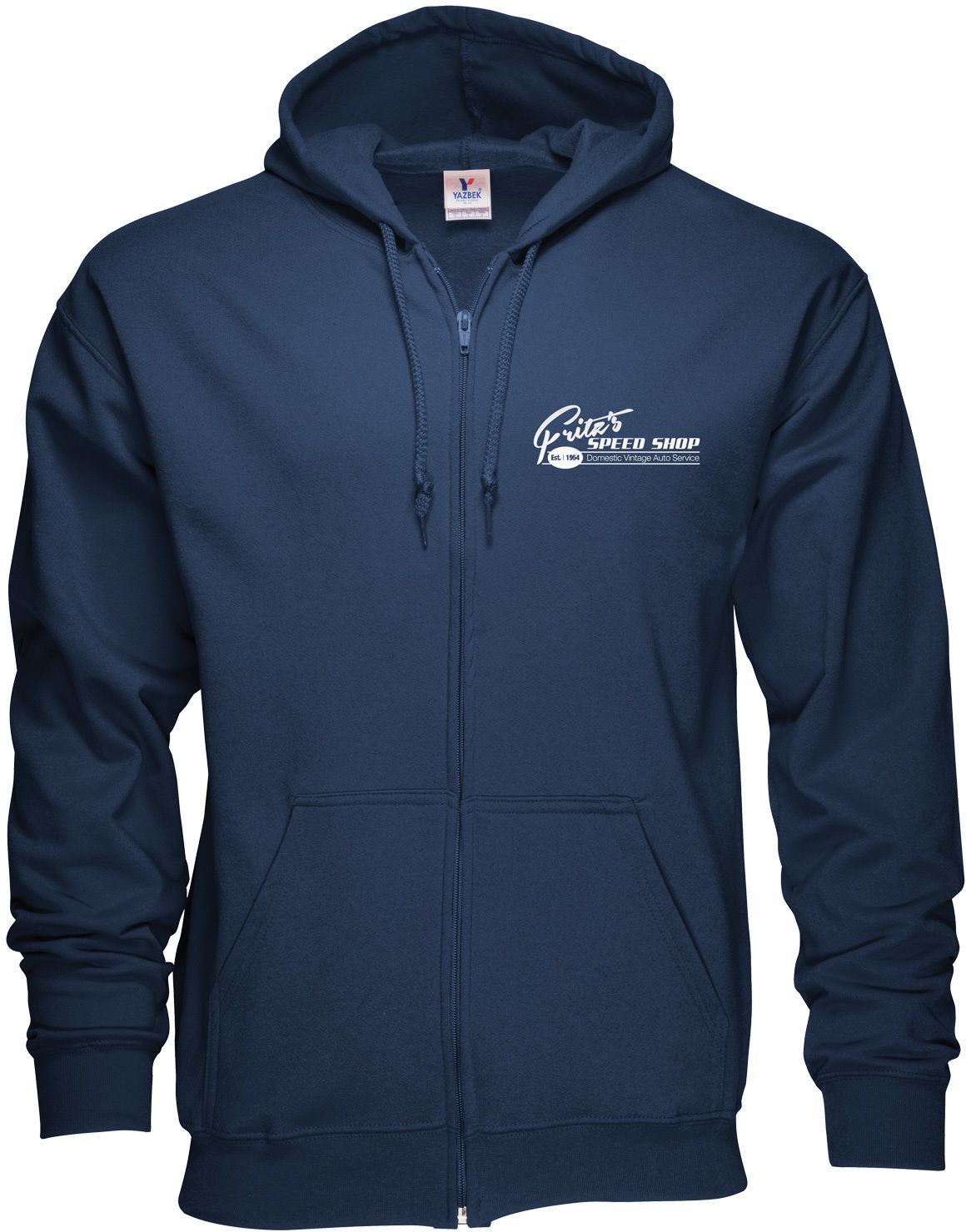 ZIPPERED HOODIE - SCREEN PRINT 13