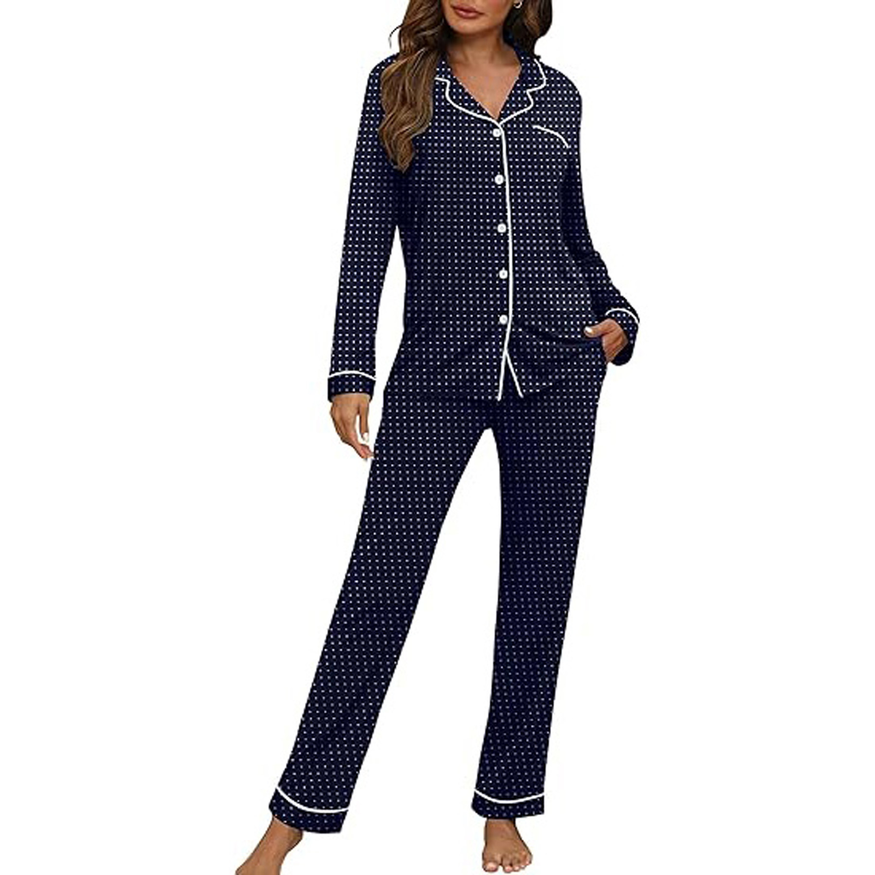 Women's Long Sleeve Pajama Set 30