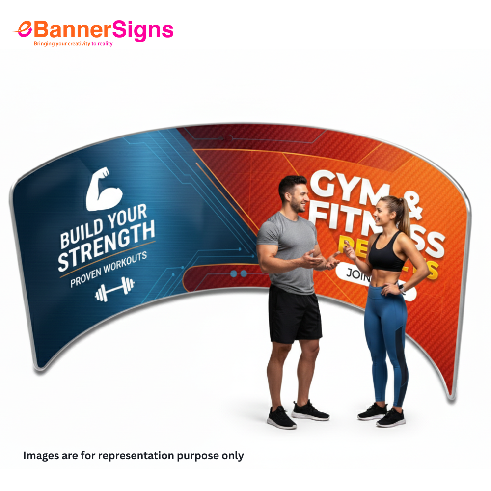 10 FT Exhibit Backdrop H2 (Graphics + Hardware) 1