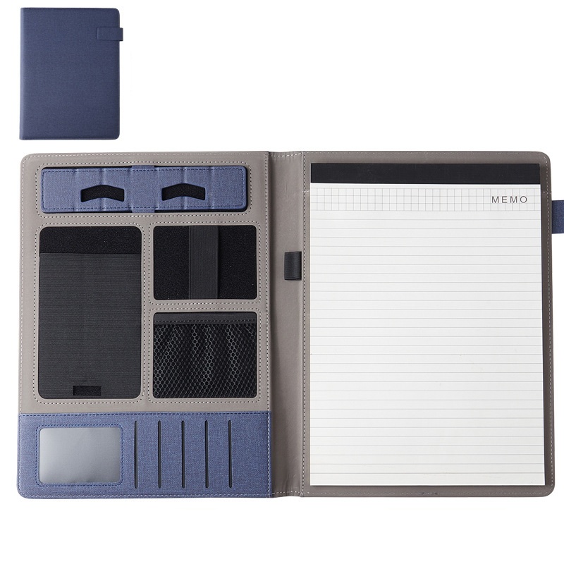 A4 Leather Padfolio W/ Magnetic Closure 2