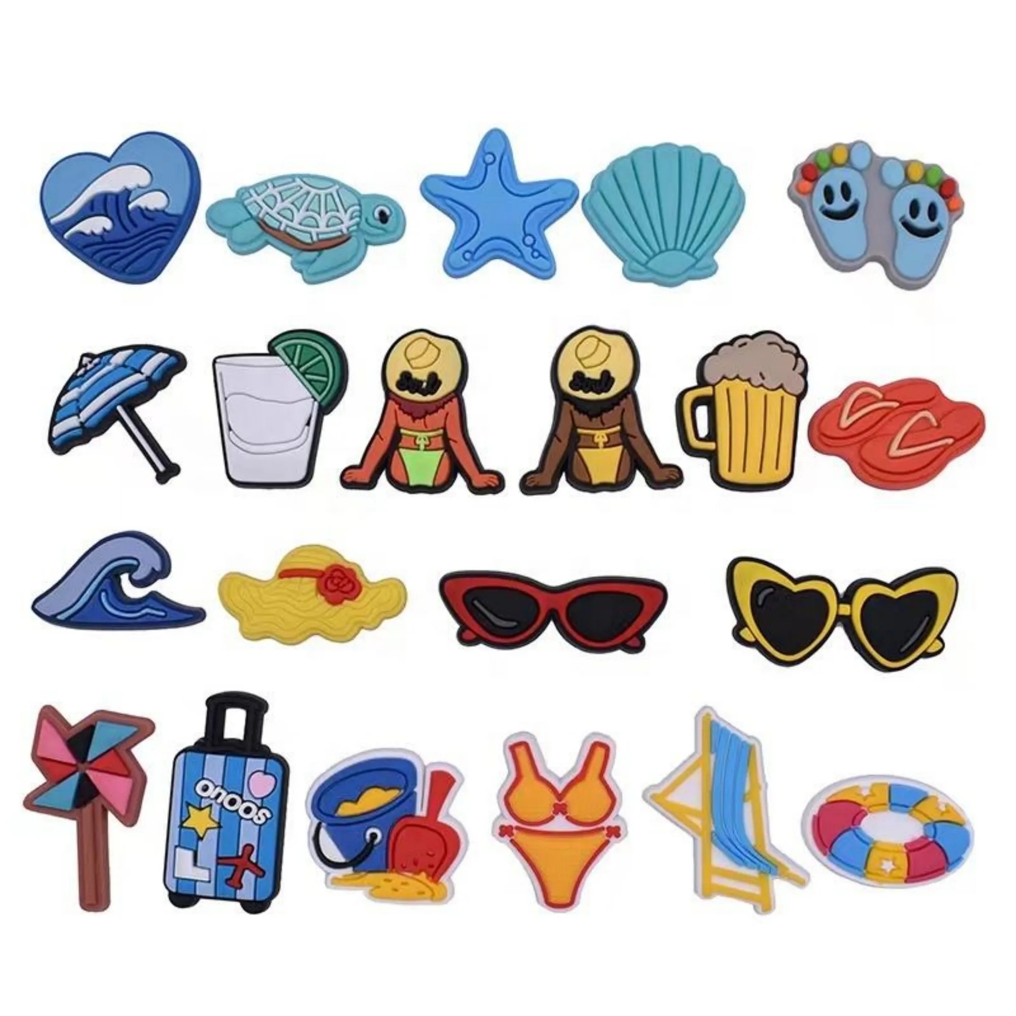 Available Different Types PVC Clogs Shoes Charm Accessories 5