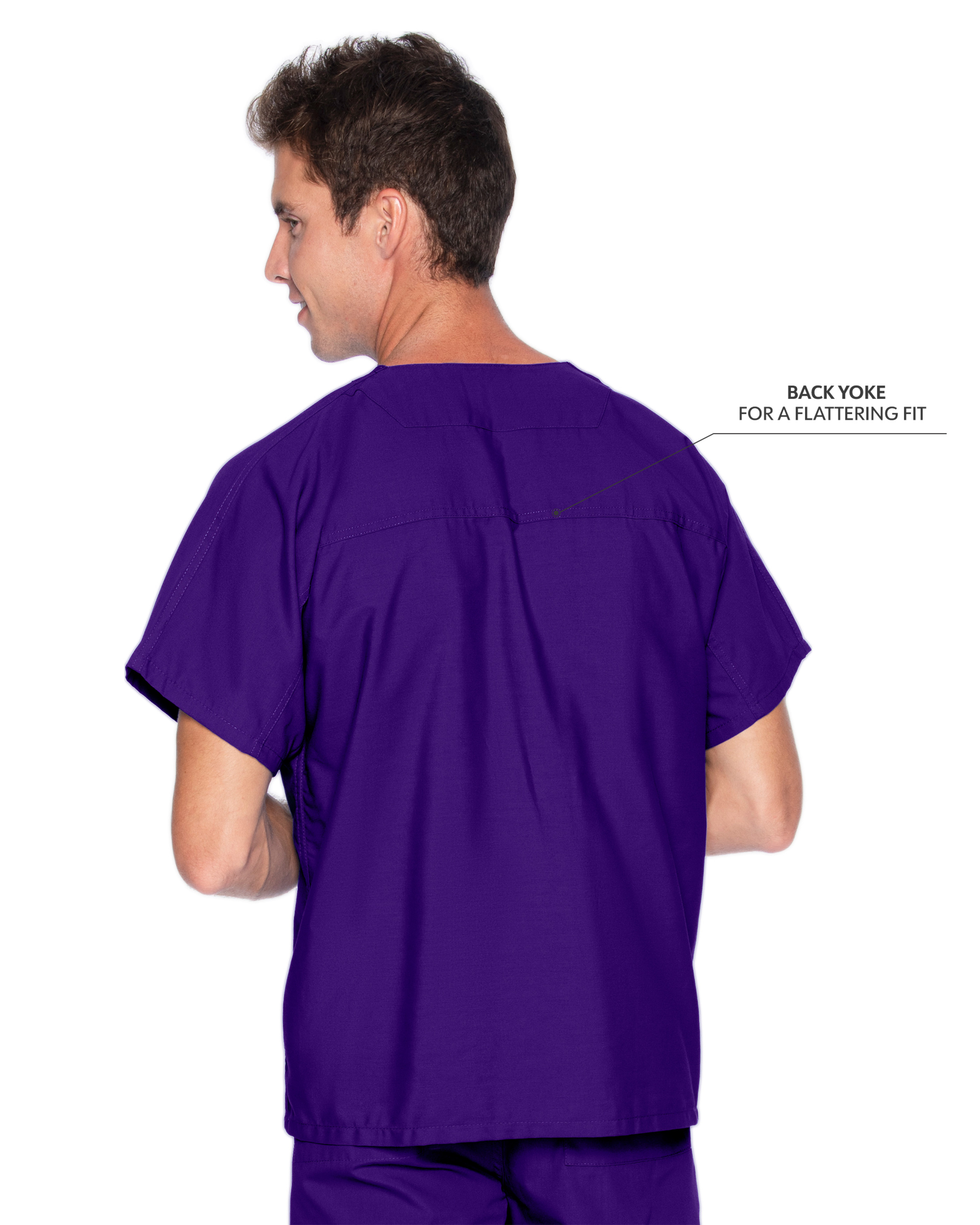 Landau - Essentials - Unisex One-Pocket Reversible V-Neck Top 40