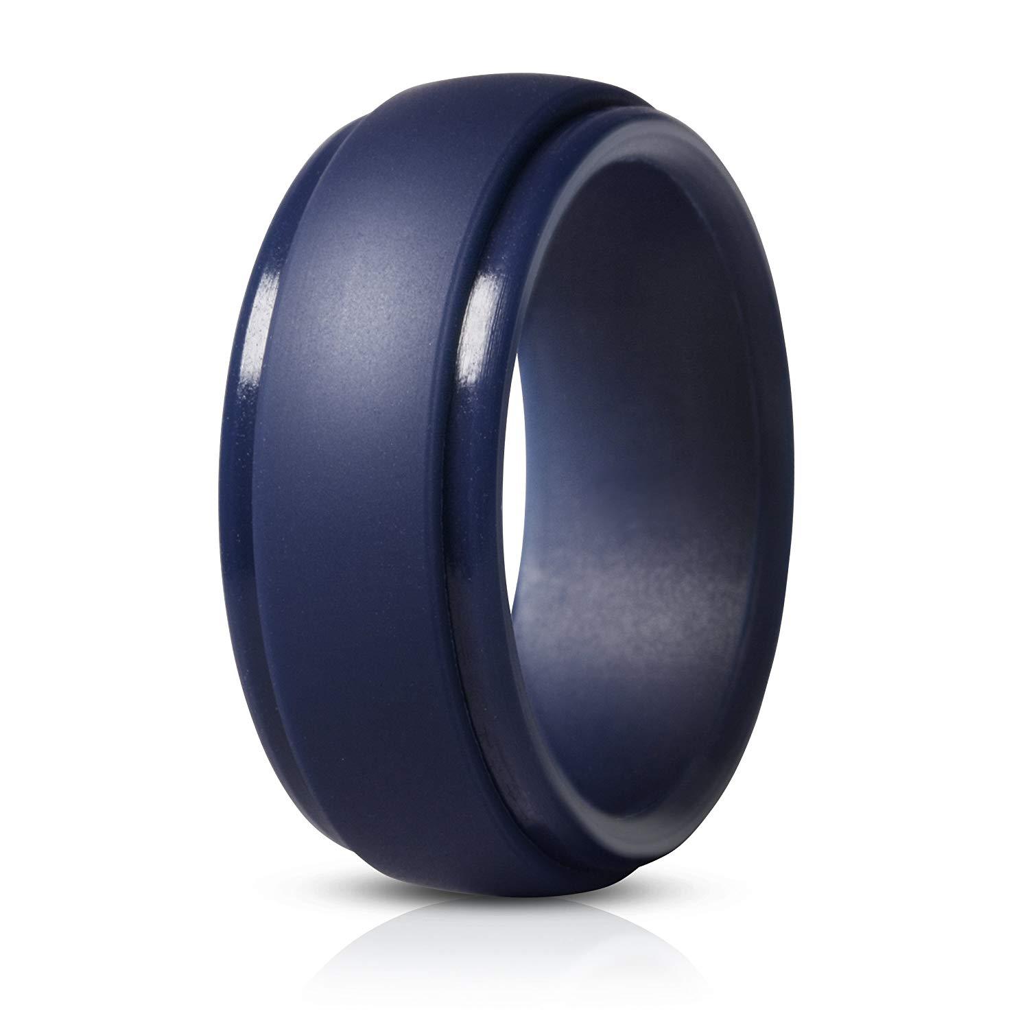 Mens Rubber Rings 7-14Rings 10