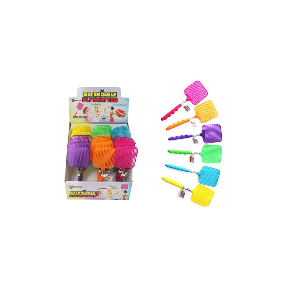Extendable Fly Swatters Assorted Colors 2
