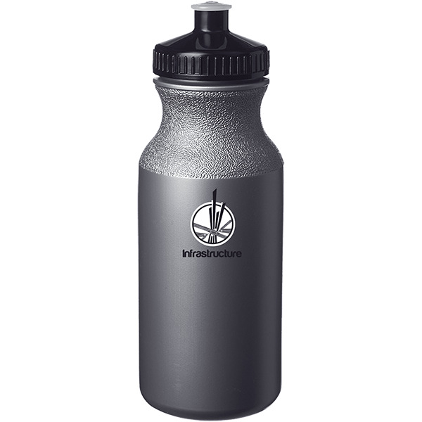 Lightweight Push-cap Water Bottle - Recyclable, 20 oz. 12
