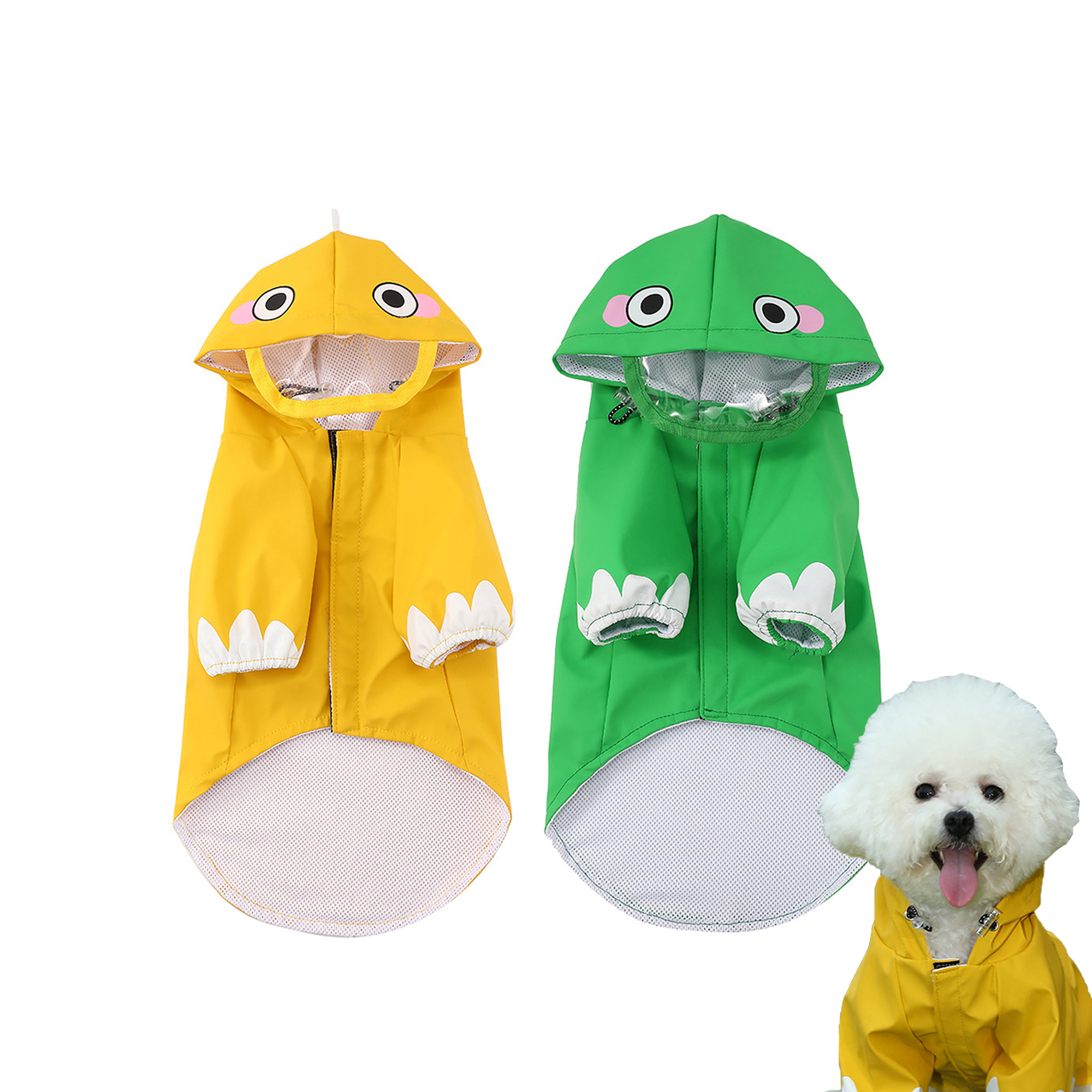 Cute and Waterproof Pet Raincoat 2