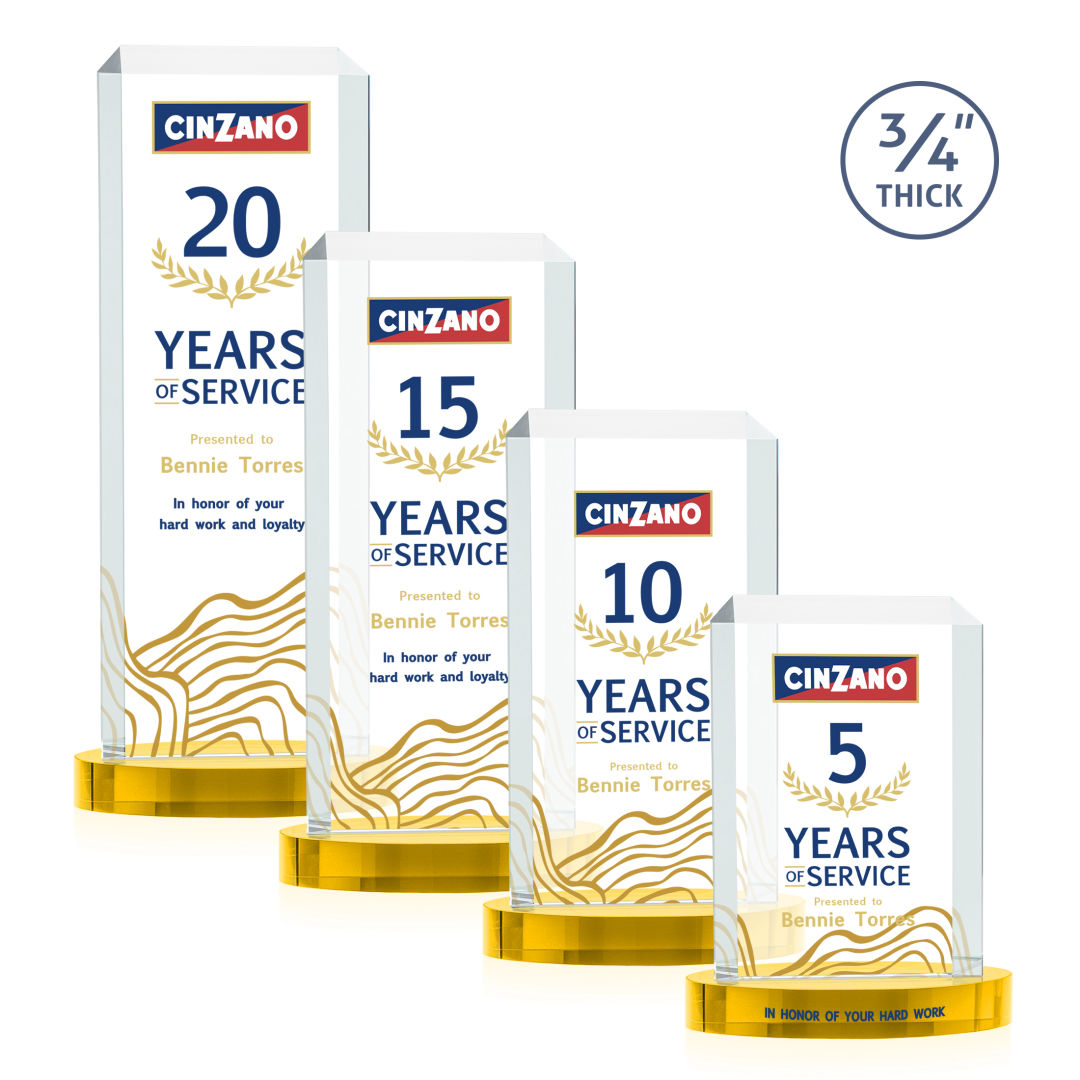 Dalton VividPrint™ Award on Alberton Base - Gold 11