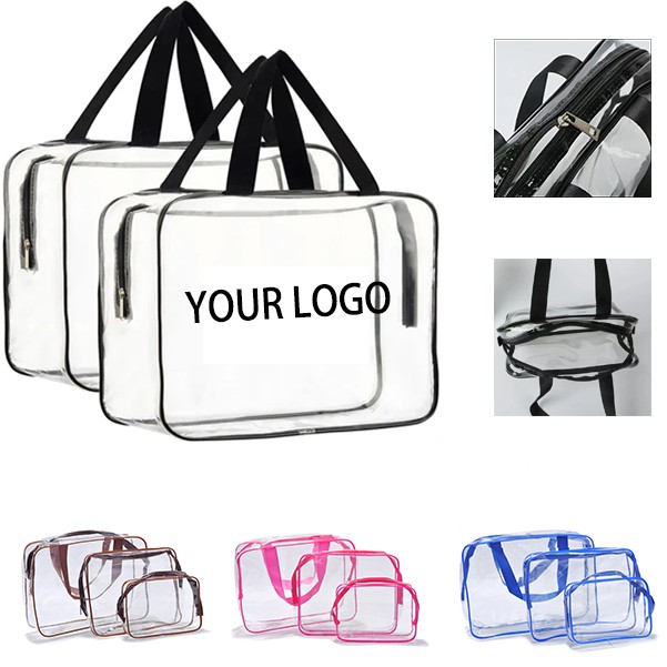 Clear Makeup Cosmetic Toiletry Organizer Bag 1