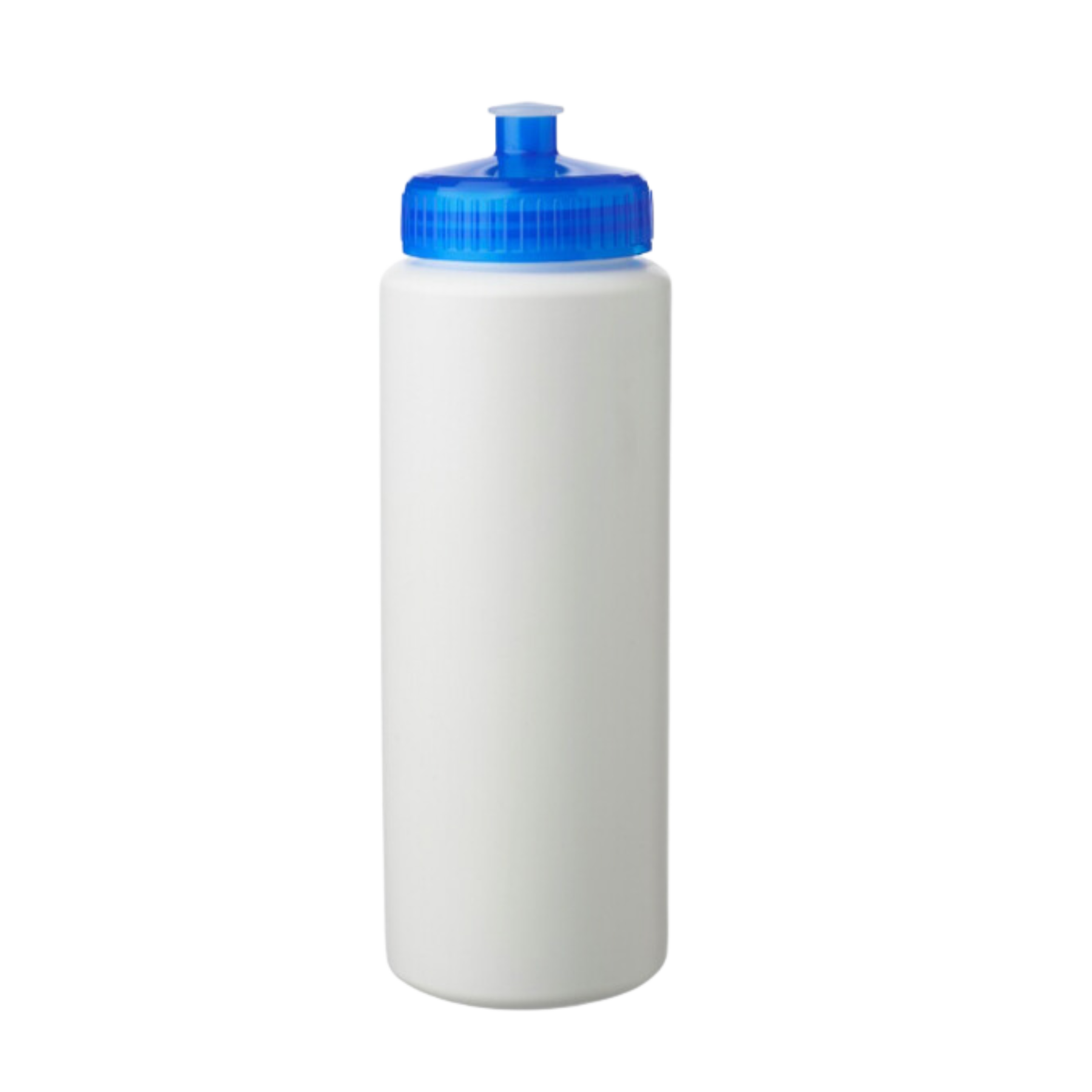 White HDPE 32 oz. Economy Sports Bottle with Push Pull Lid 4