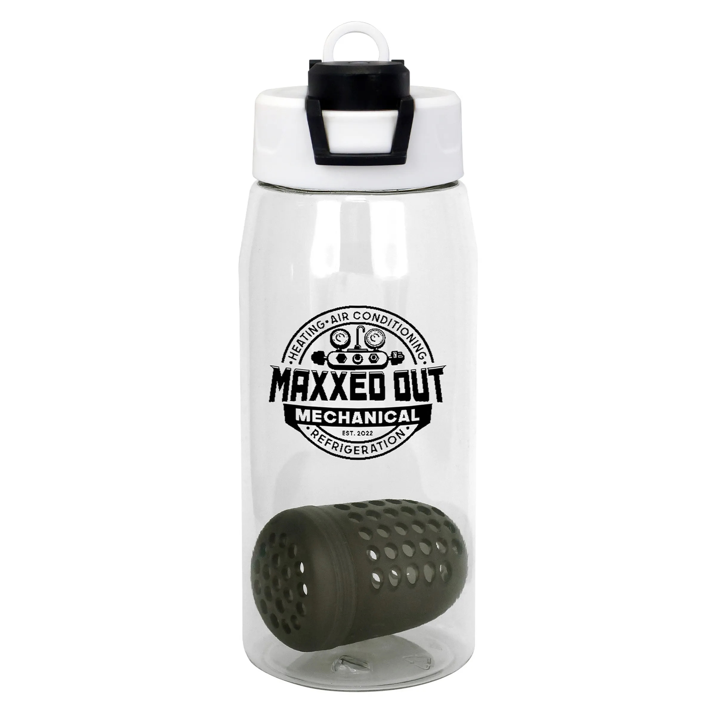 Two Tone Pop Up 25 oz. Recycled Bottle with Floating Infuser 6
