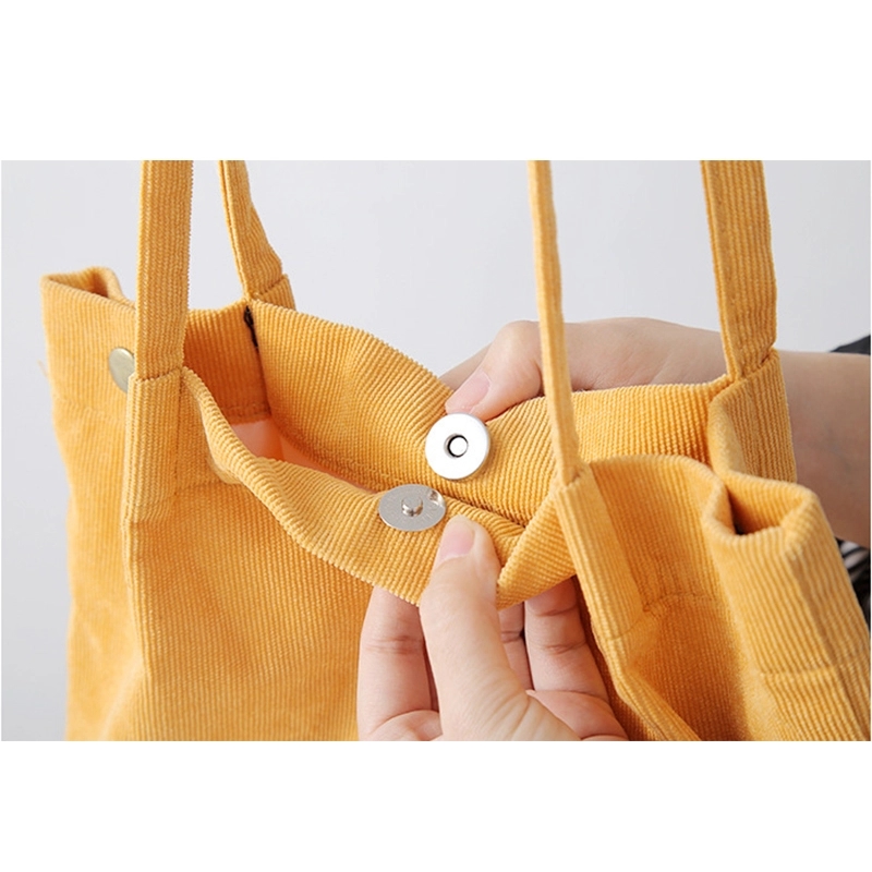 Women's Polyester Corduroy Tote Bag 4