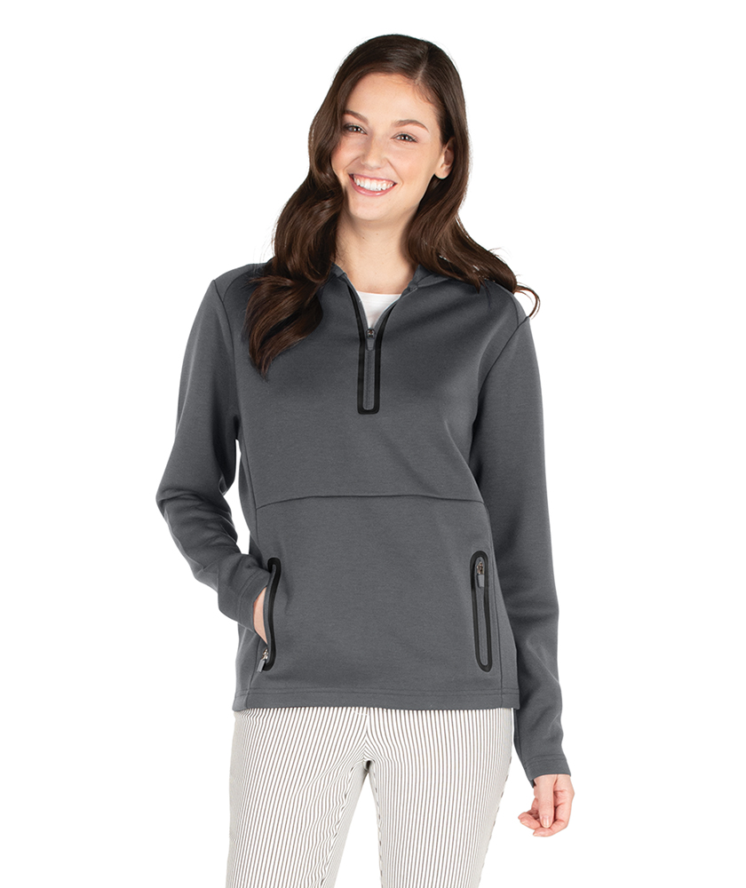Seaport Quarter Zip Hoodie, custom hoodie or sweatshirt with logo imprint 12