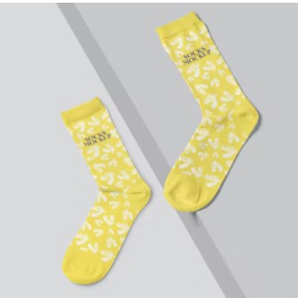 Jacquard Weave Merino Wool Knee-High Socks