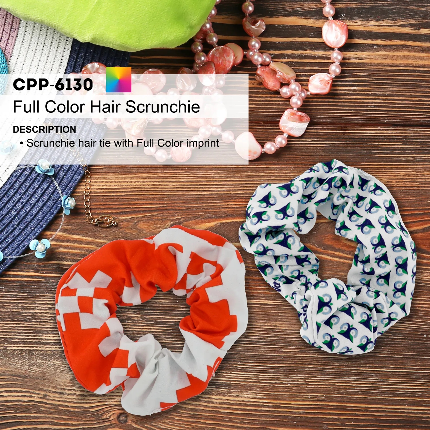 Full Color Hair Scrunchie 7
