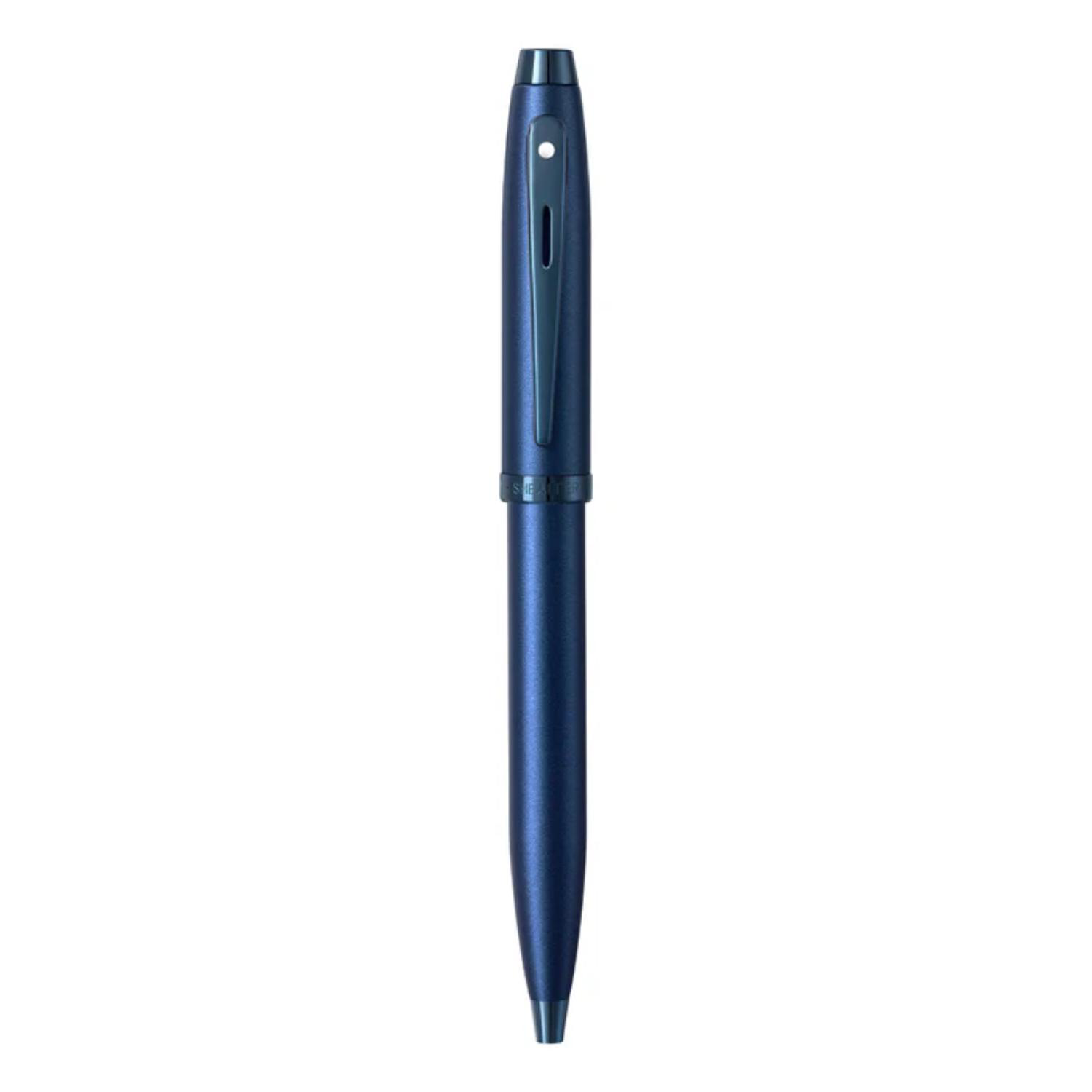 SHEAFFER® 100 9371 Satin Blue Trim Executive Ballpoint Pen w/ Gift Box 6