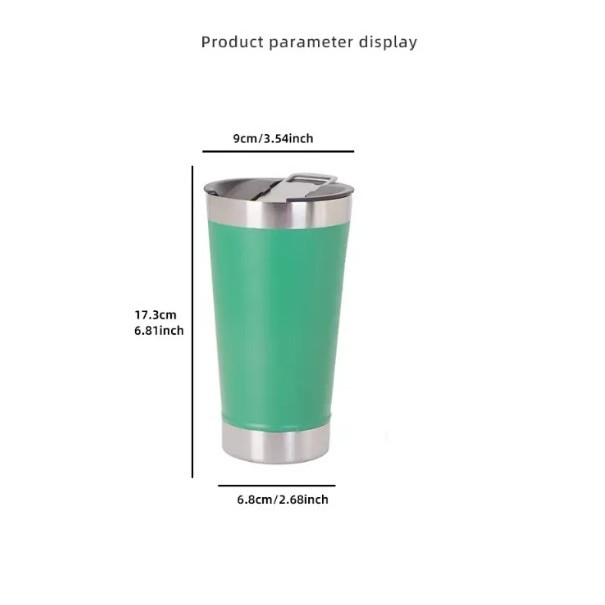 16oz Stainless Steel Insulated Tumbler with Bottle Opener 3