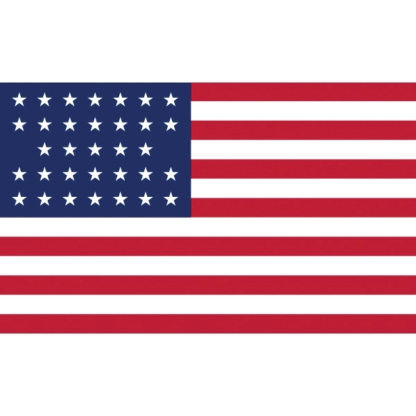 Historical US 33 Stars Flag 2