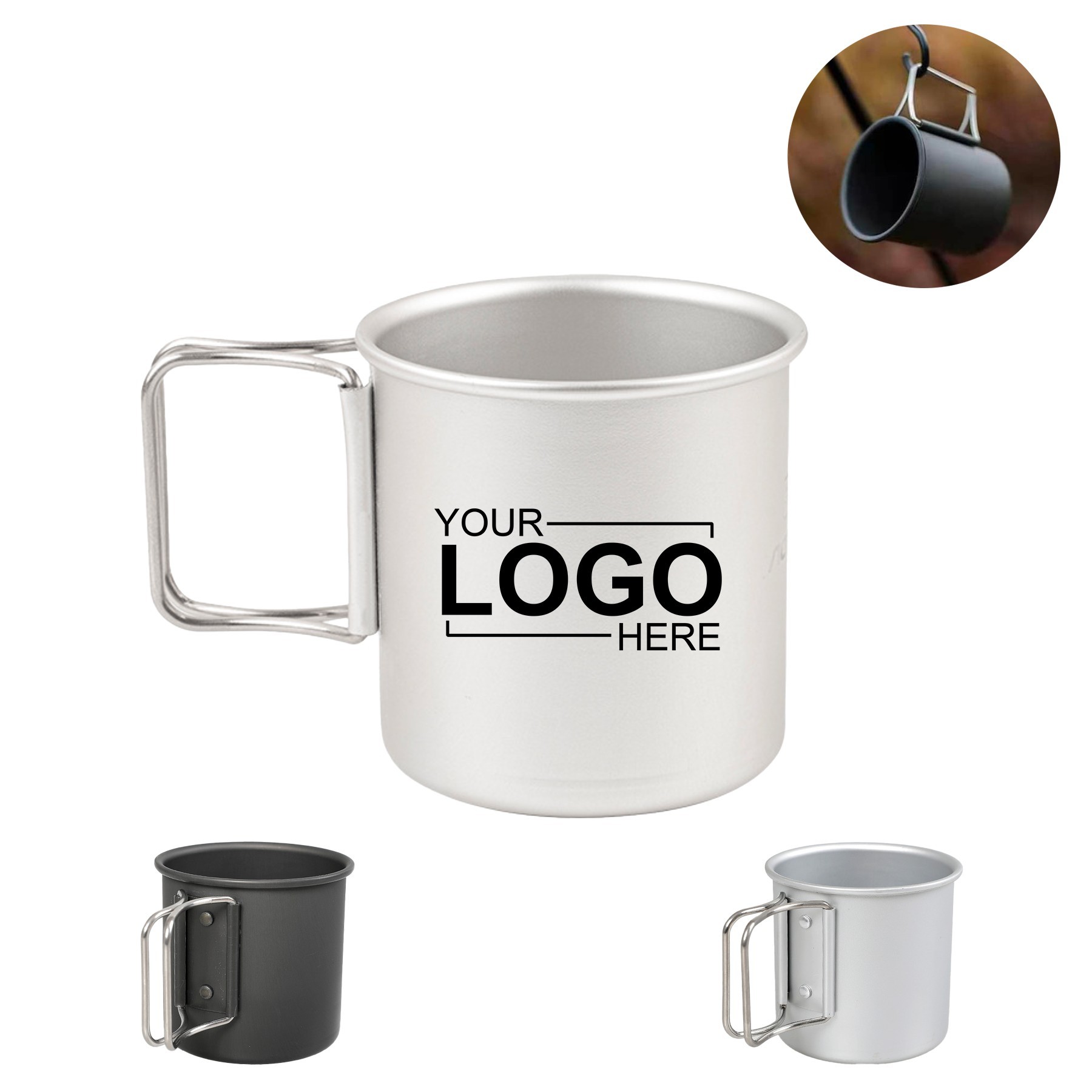 Foldable Aluminum Camping Cup