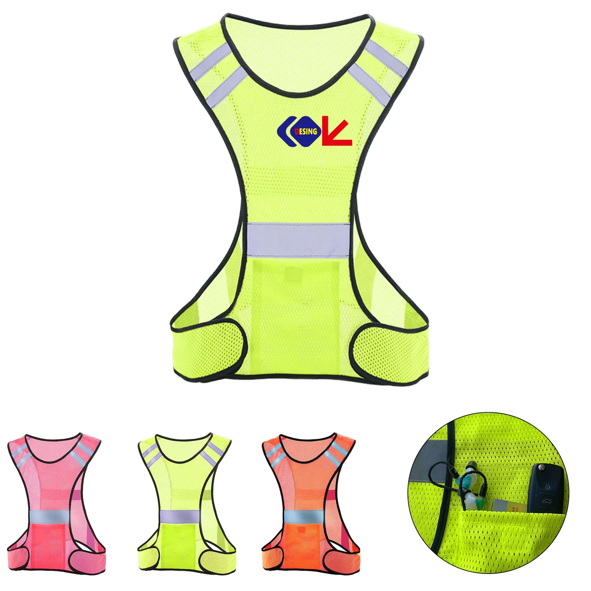 High Visibility Reflective Tape Vest 4