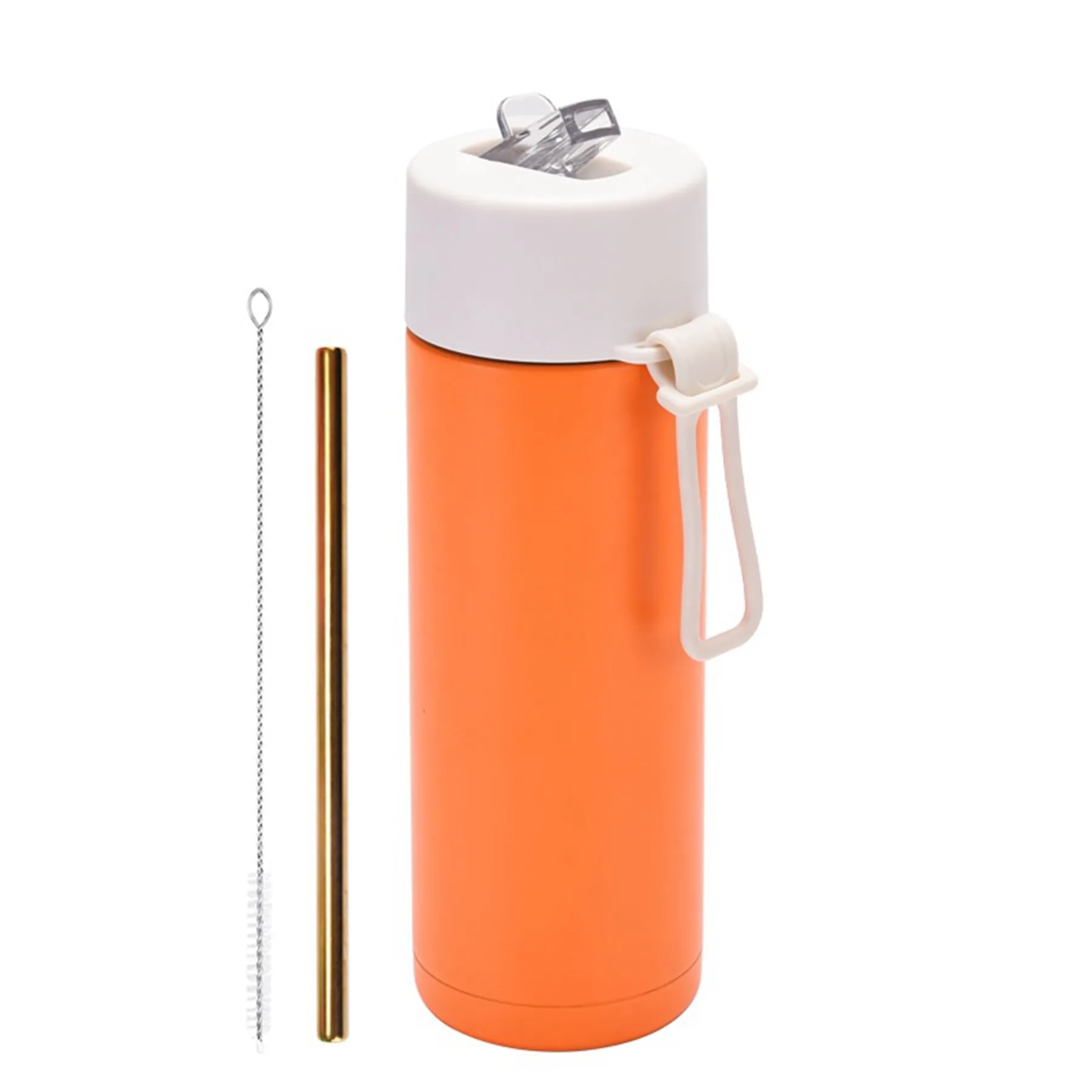 22 Oz. Stainless Steel Straw Cup with Silicone Strap 29