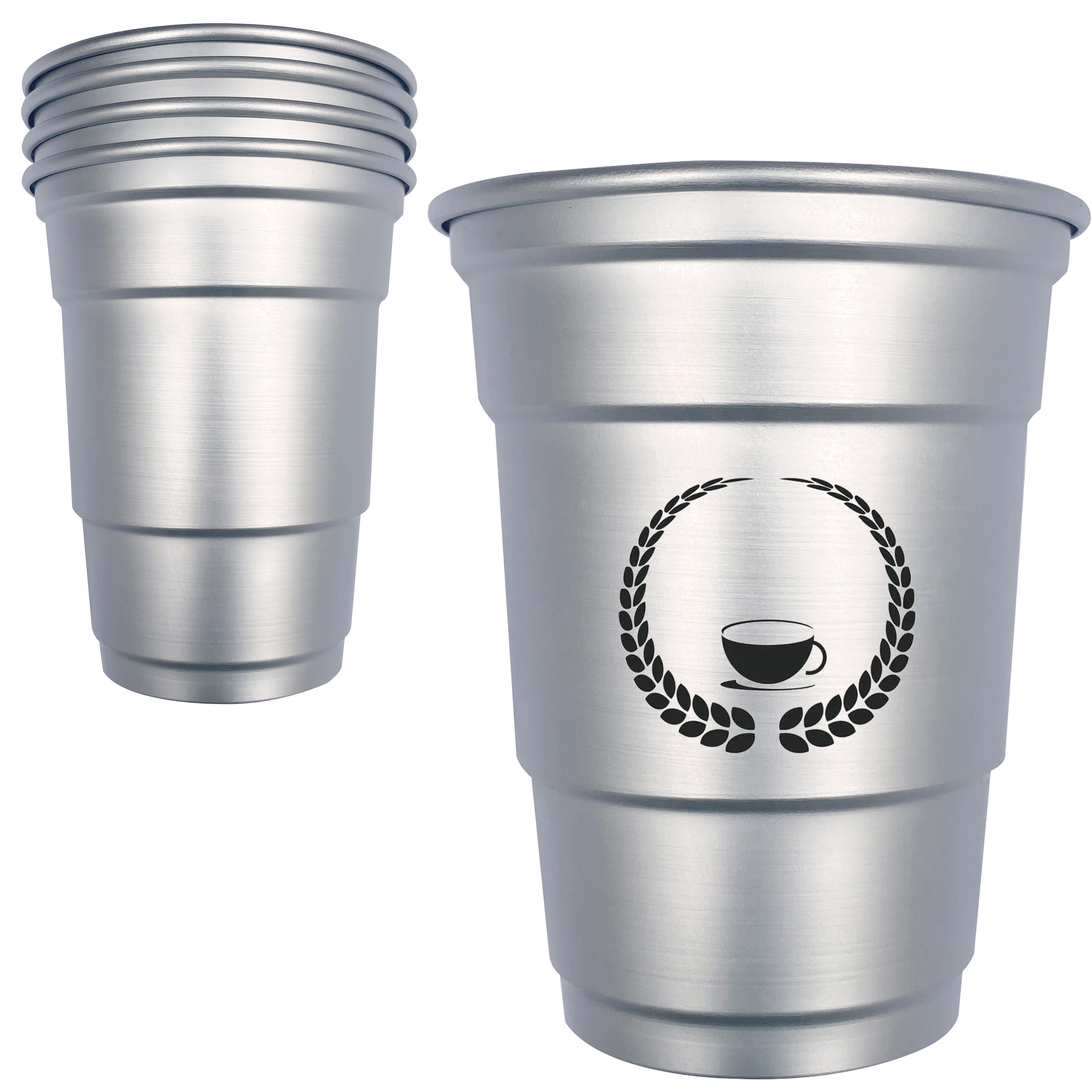 Recyclable 16OZ Aluminum Cup 2